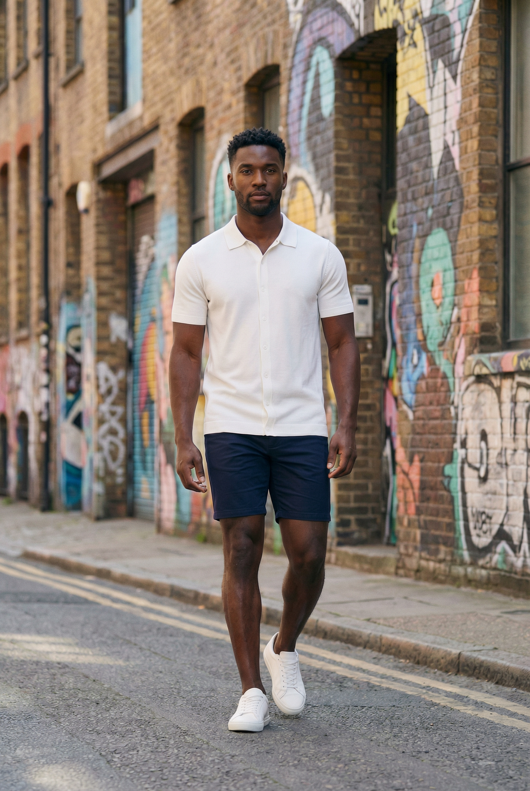 Short Sleeve Knit Polo lifestyle