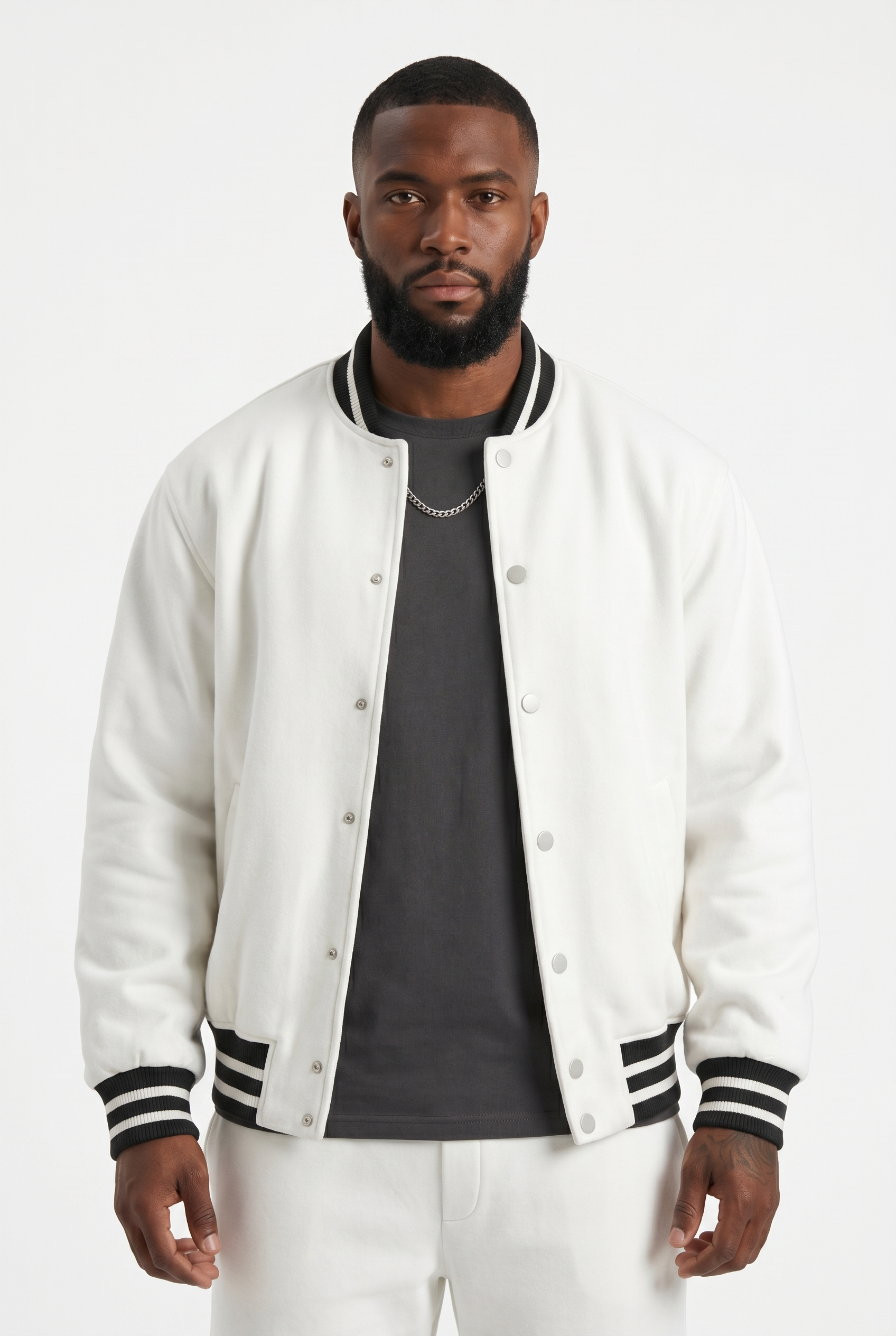Men's Varsity Bomber Jacket & Joggers 2-Piece Set | Blackstone London
