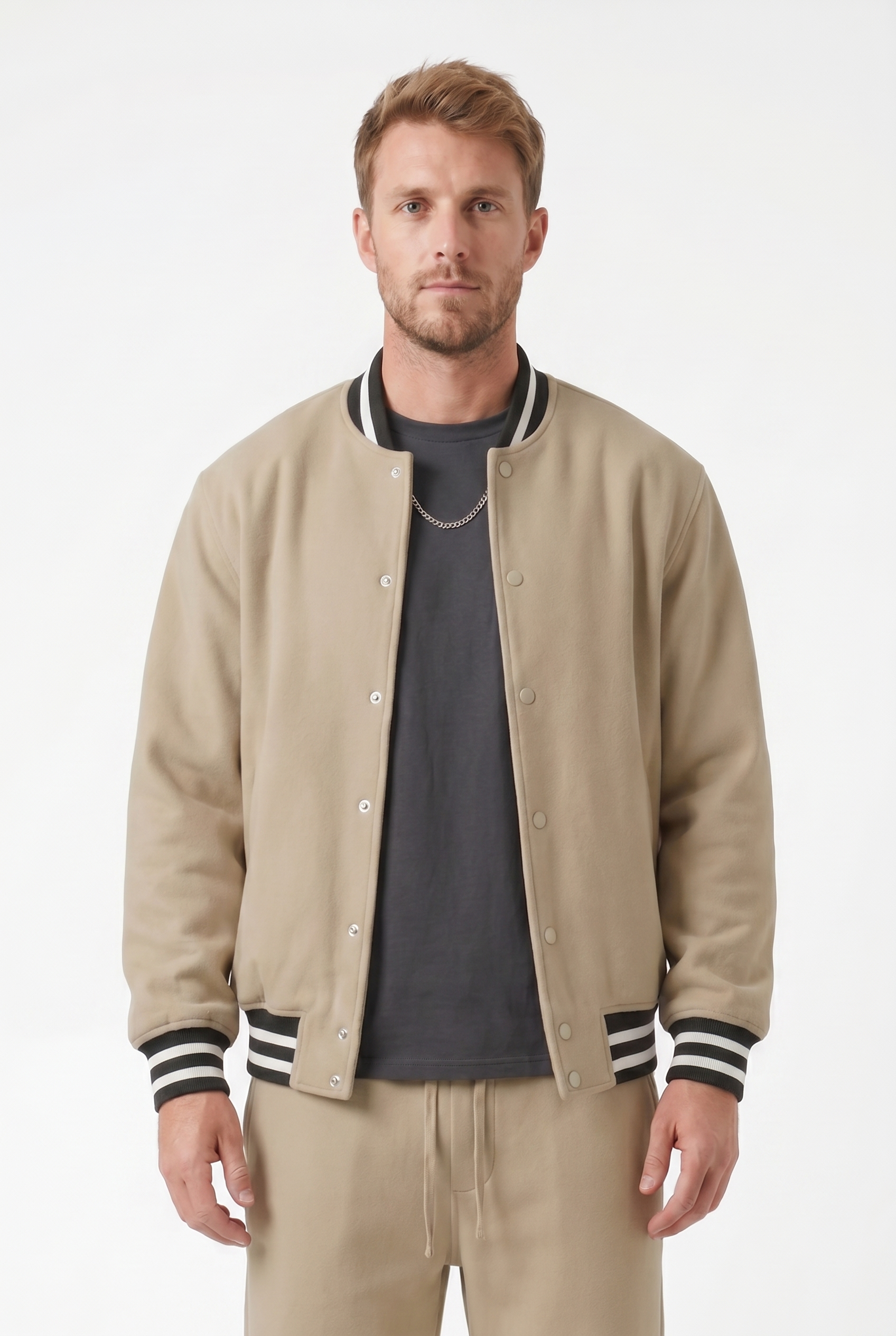 Men's Varsity Bomber Jacket & Joggers 2-Piece Set | Blackstone London