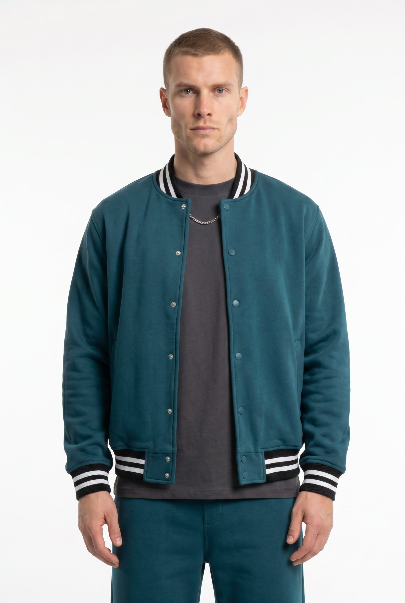 Men's Varsity Bomber Jacket & Joggers 2-Piece Set | Blackstone London