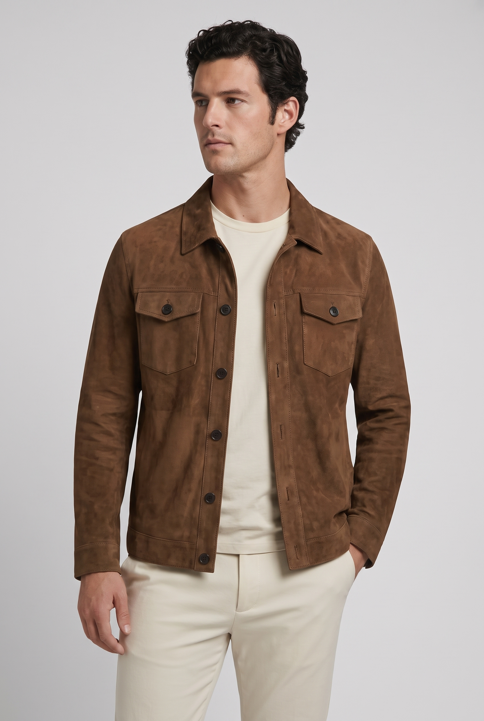 Brown Suede