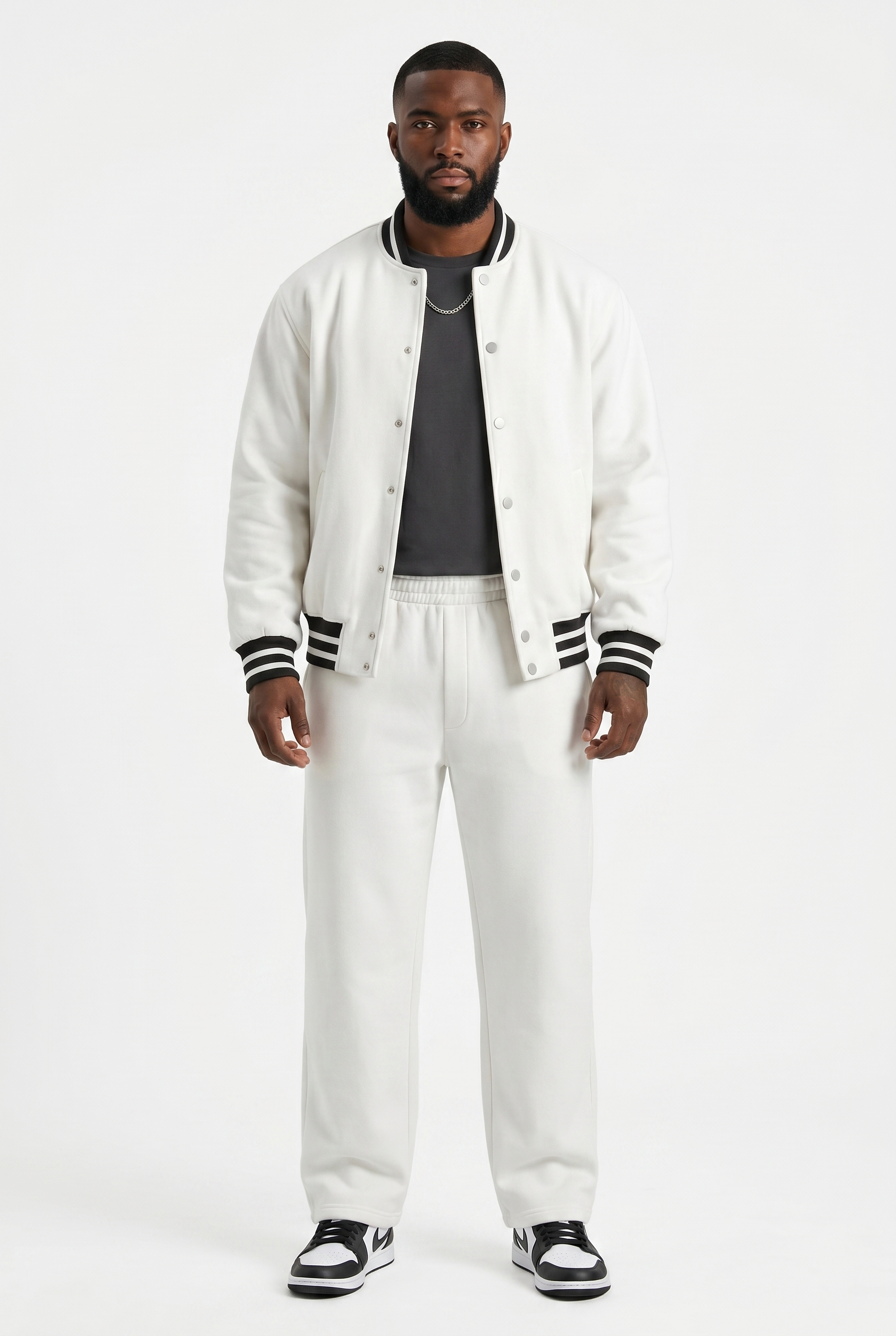 Men's Varsity Bomber Jacket & Joggers 2-Piece Set | Blackstone London