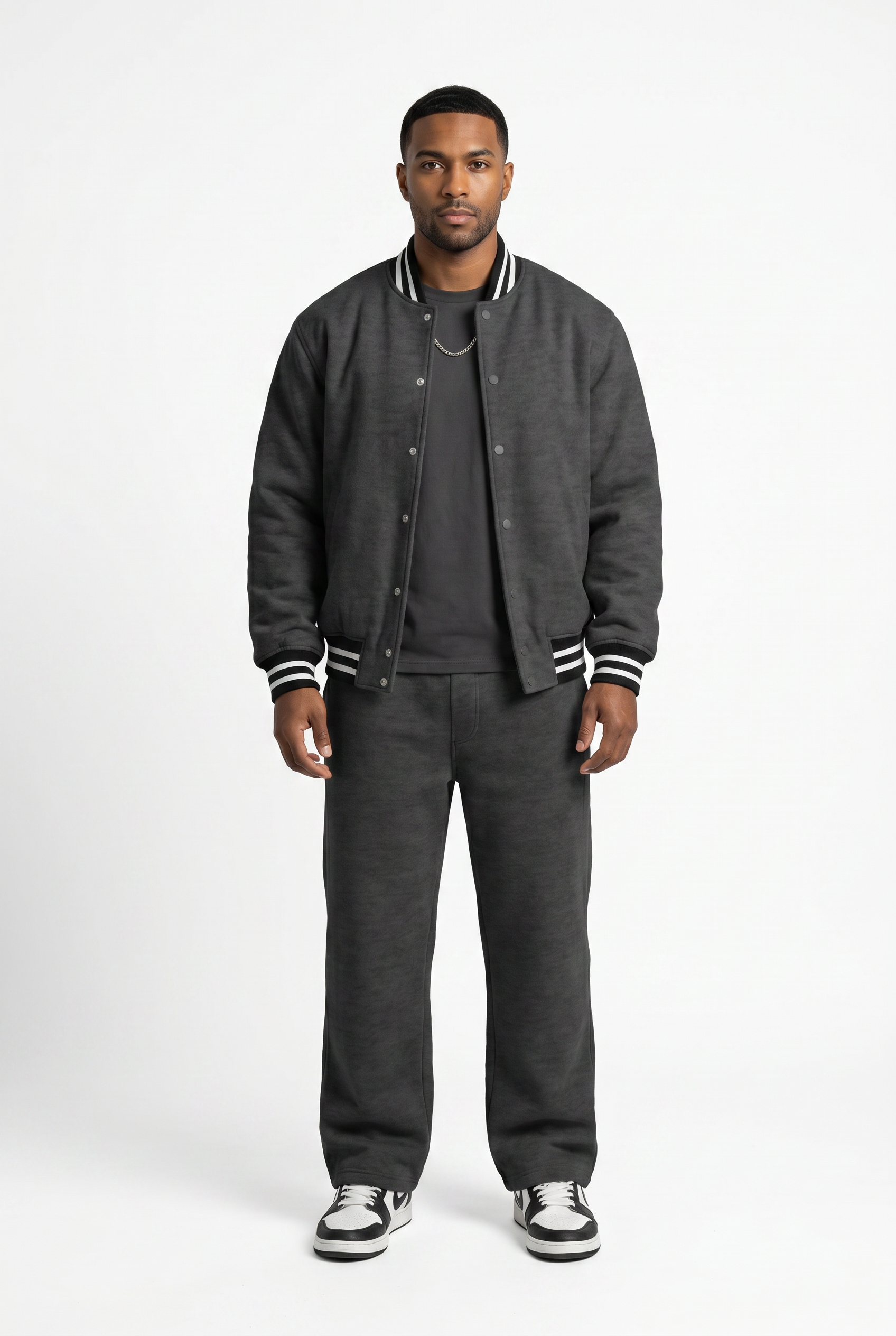 Men's Varsity Bomber Jacket & Joggers 2-Piece Set | Blackstone London