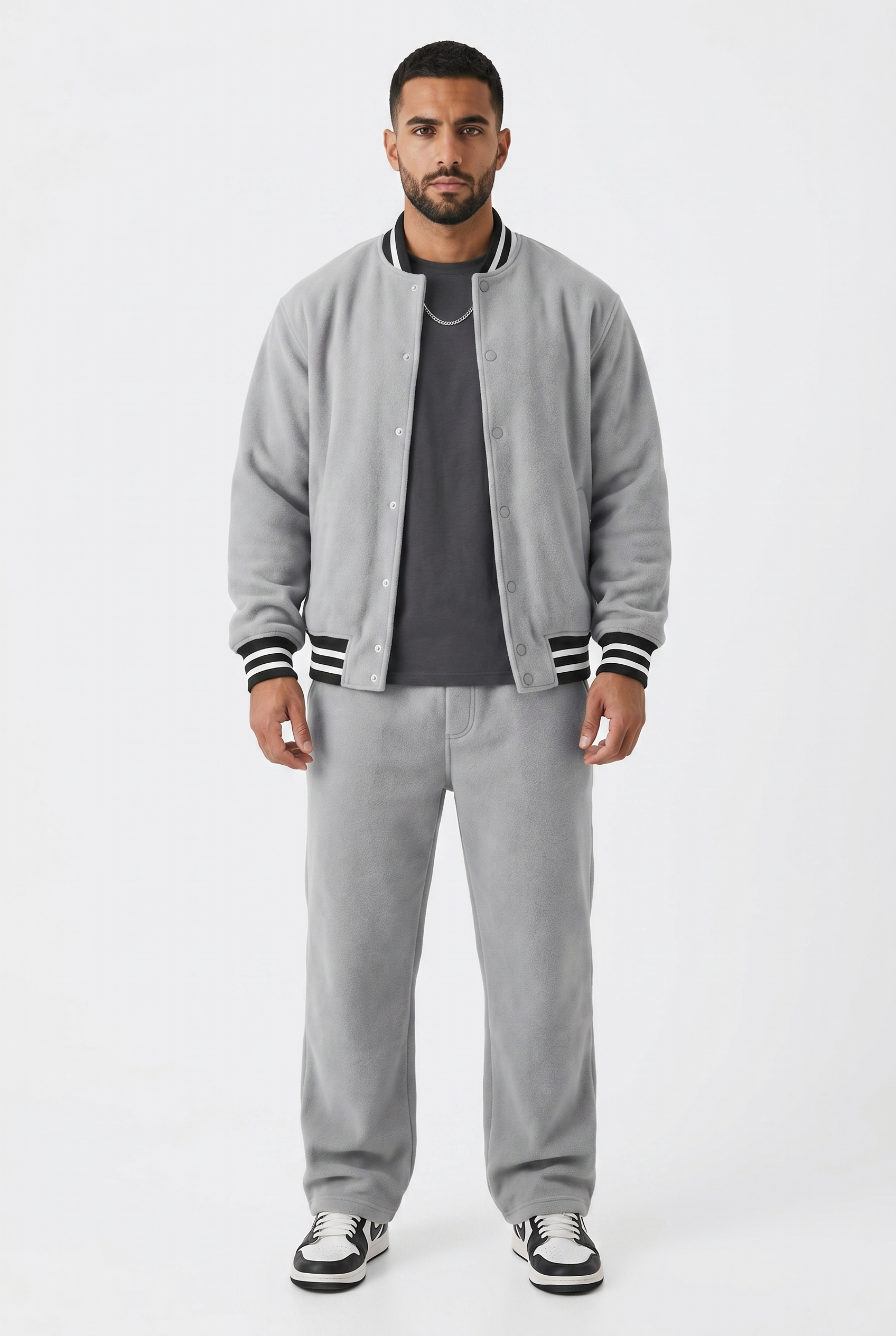 Men's Varsity Bomber Jacket & Joggers 2-Piece Set | Blackstone London