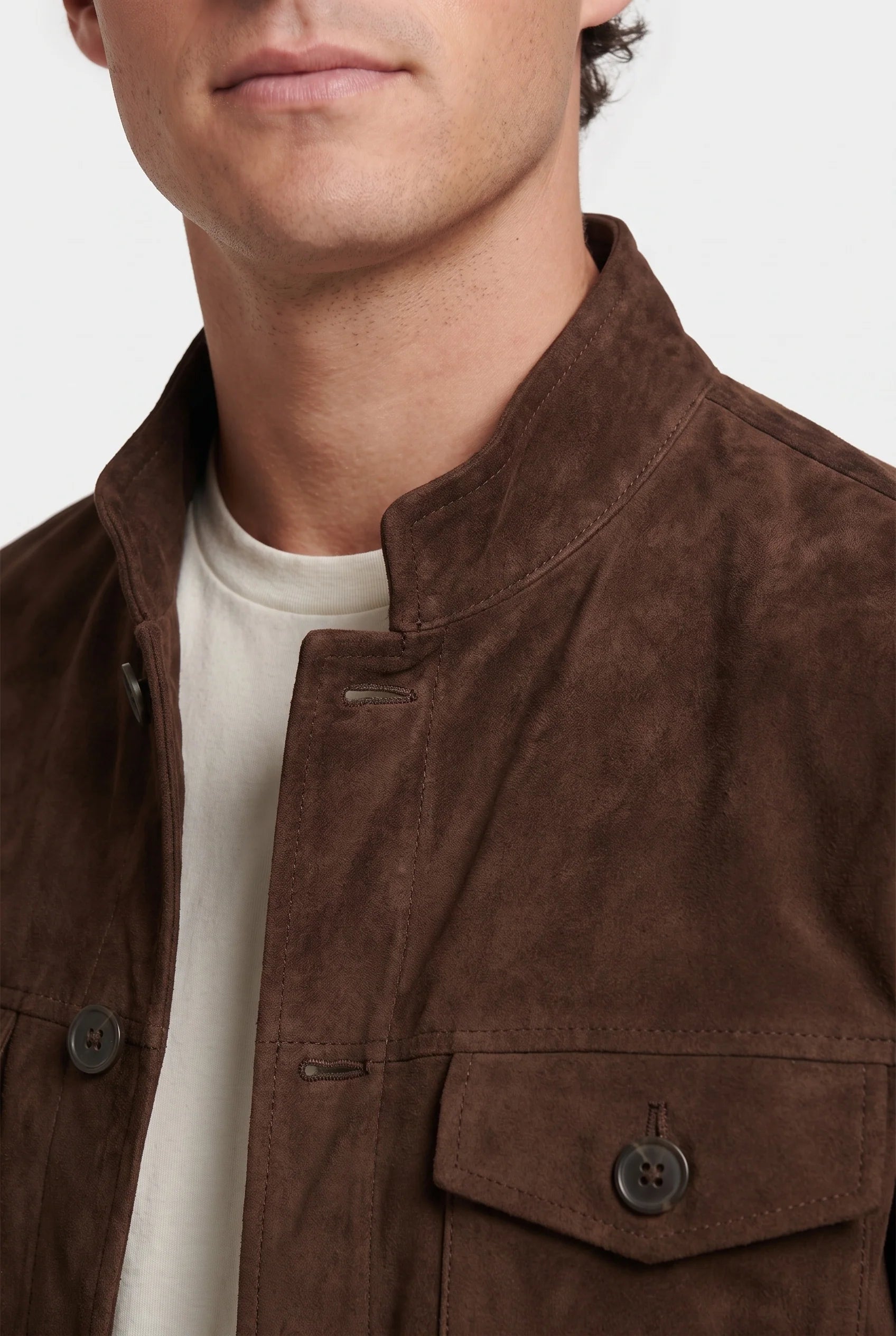 Dark Brown Suede