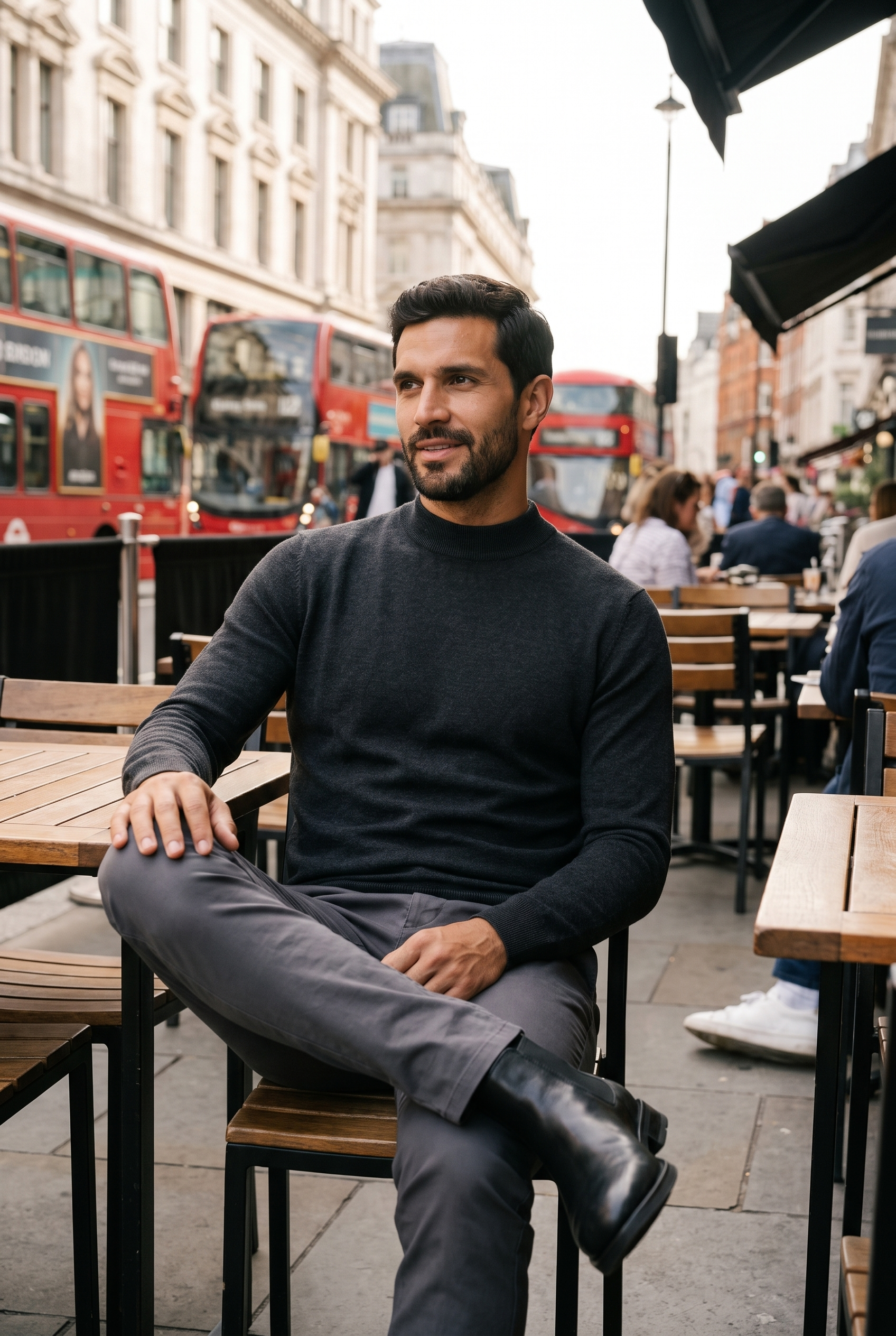 Men's Ultra Fine Cotton Mock Neck Jumper | Blackstone London