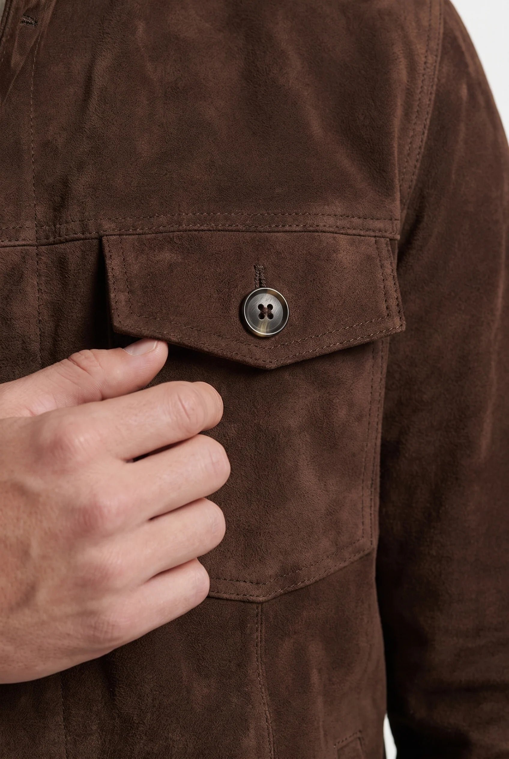 Dark Brown Suede