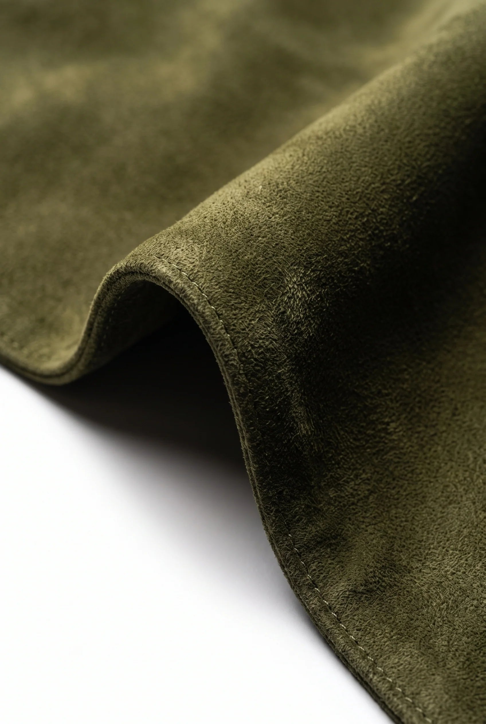 Olive Green Suede