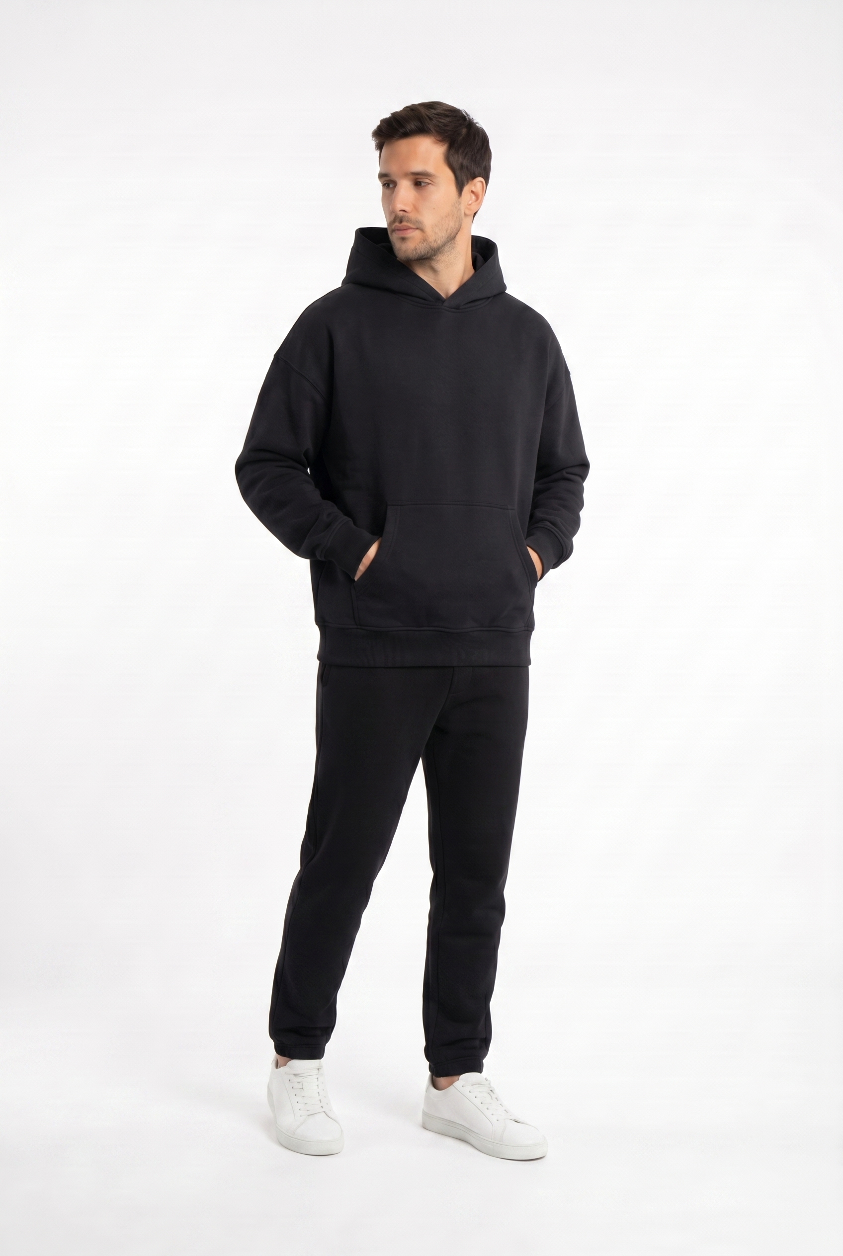 Men's Aventus Fleece Pullover Hoodie | Blackstone London