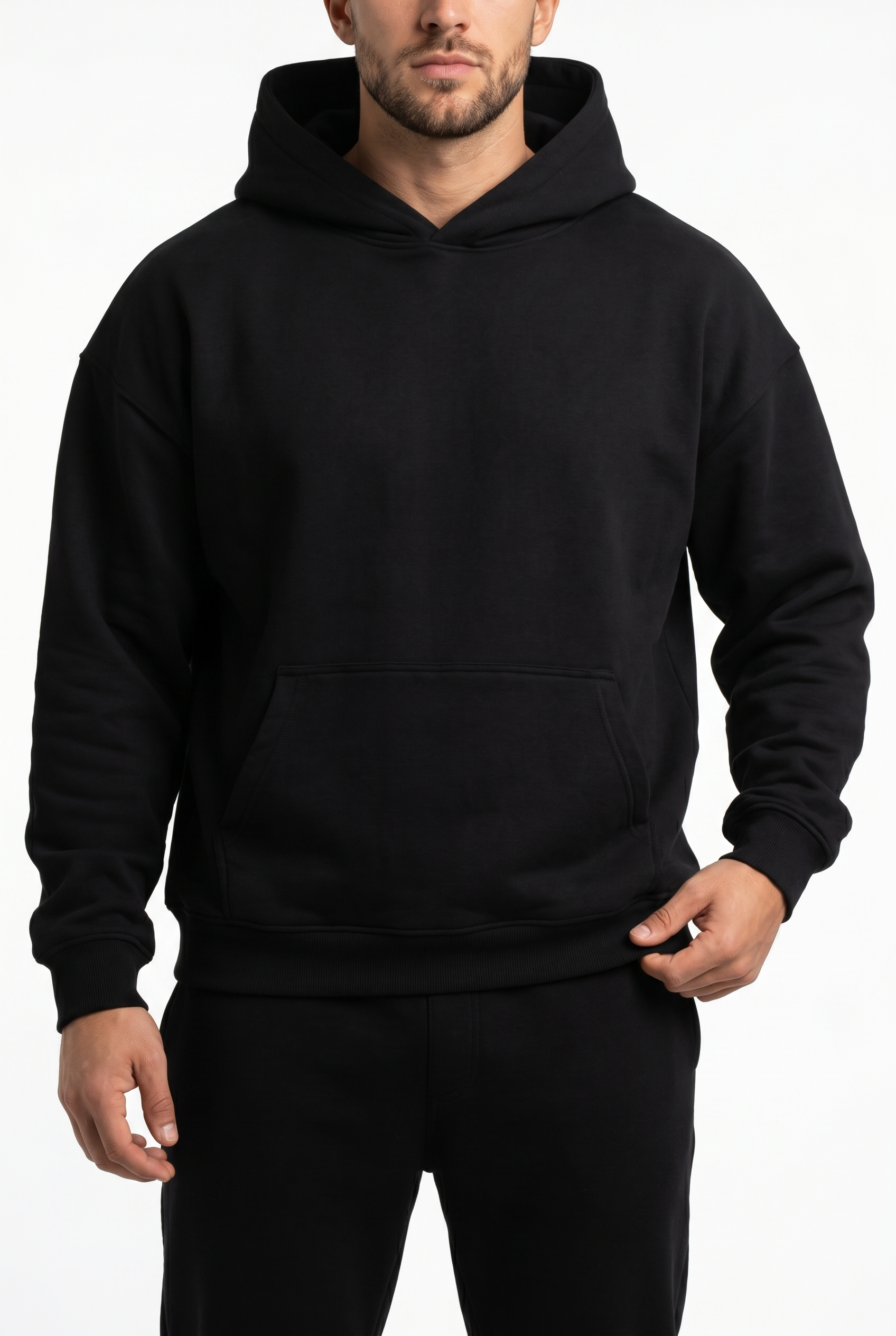 Men's Aventus Fleece Pullover Hoodie | Blackstone London