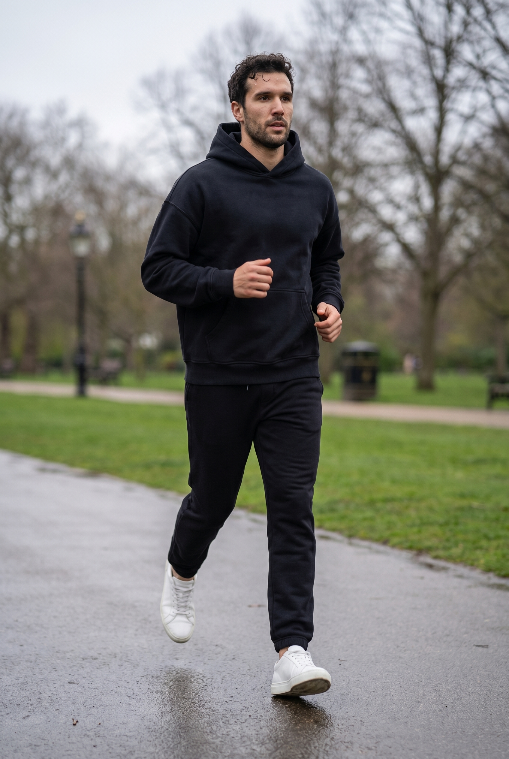 Men's Aventus Fleece Pullover Hoodie | Blackstone London