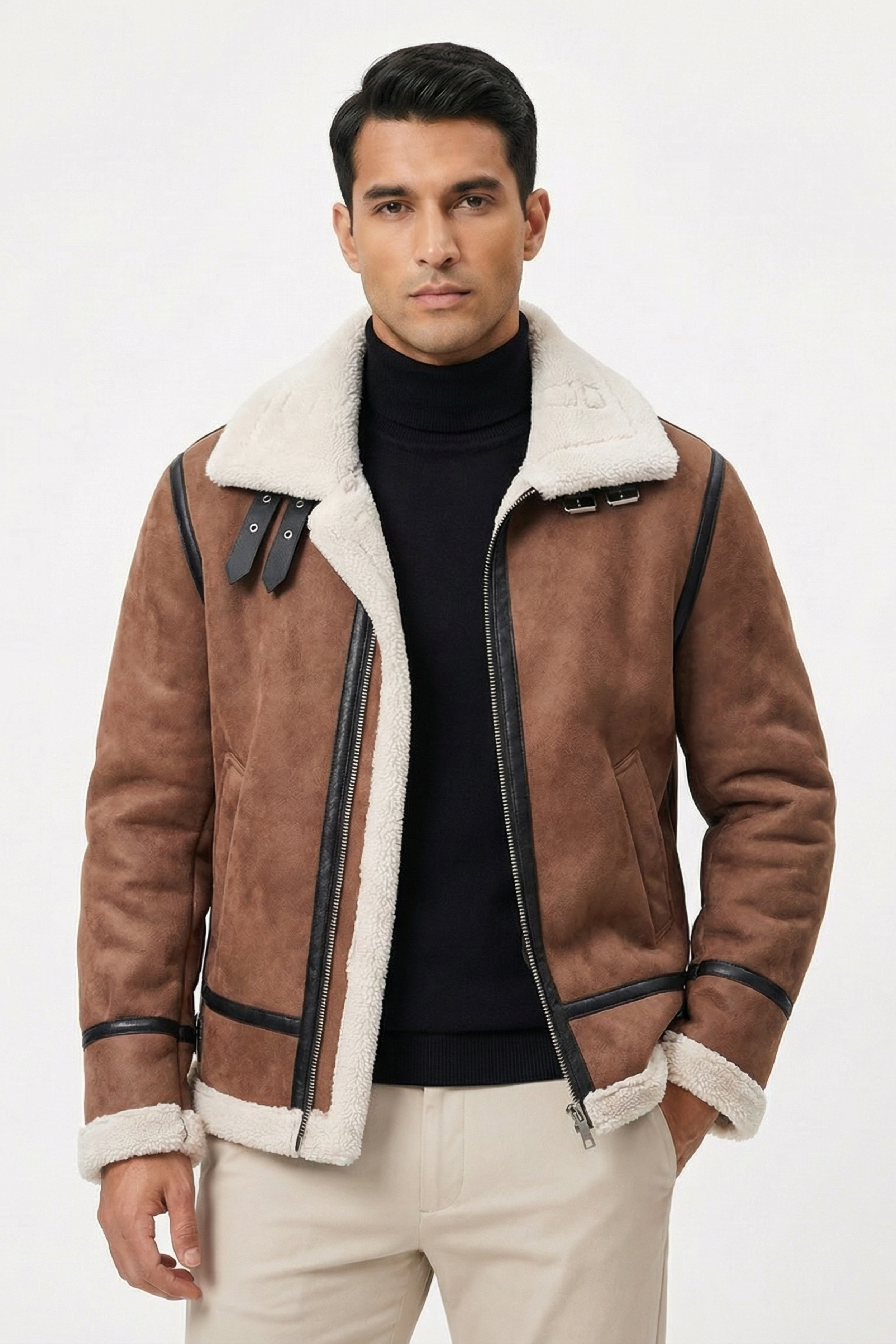 THE STAFFORD MENS LEATHER JACKET