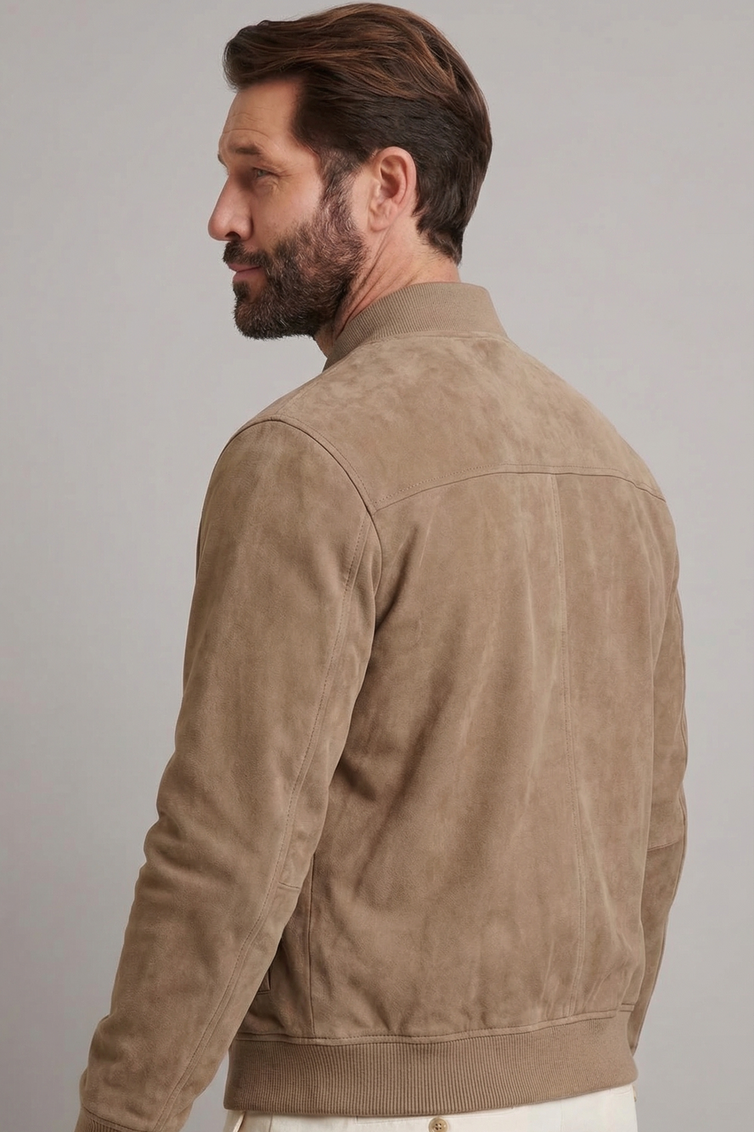 THE ASHFORD MENS SUEDE BOMBER JACKET