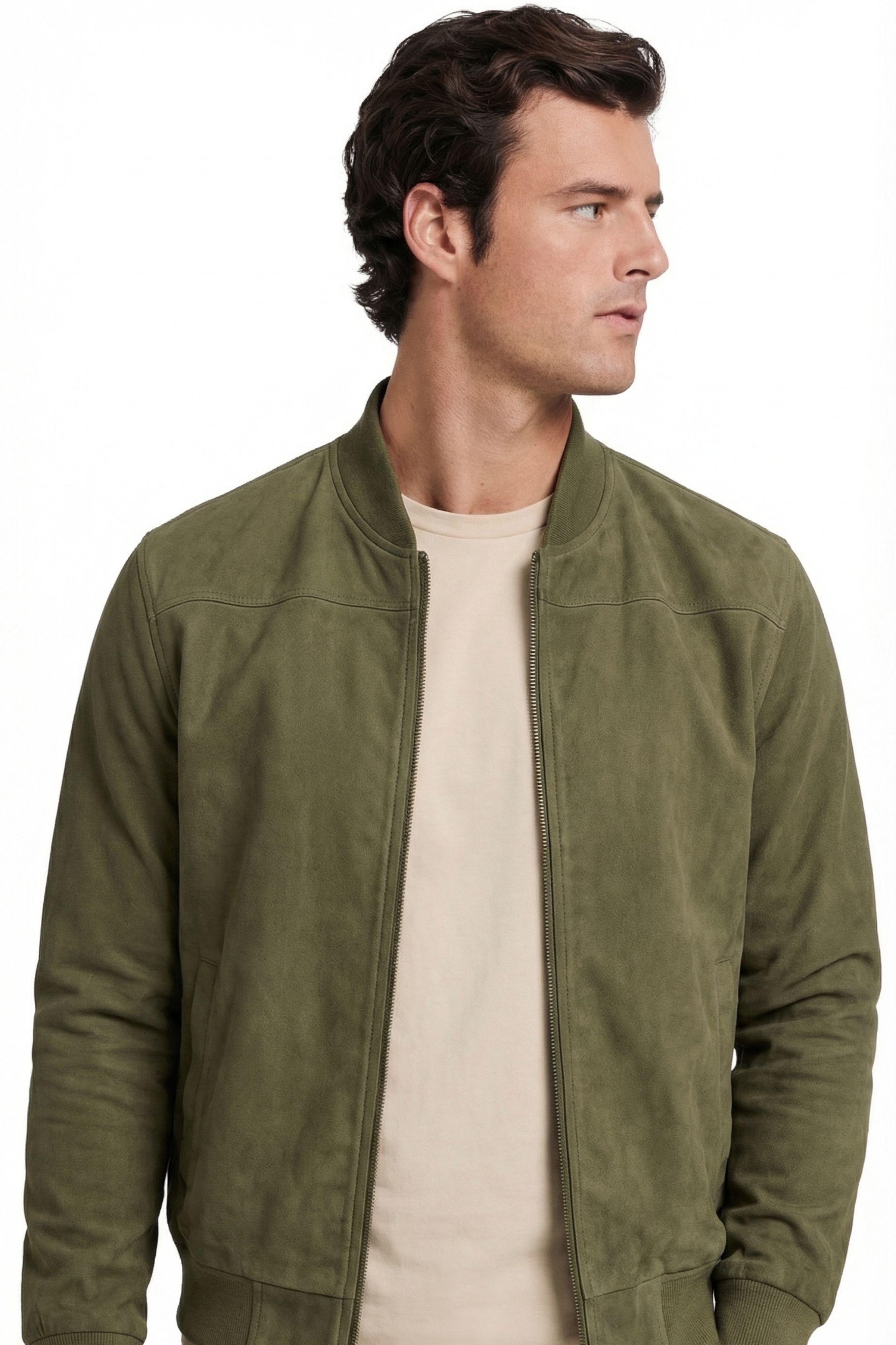 THE ASHFORD MENS SUEDE BOMBER JACKET