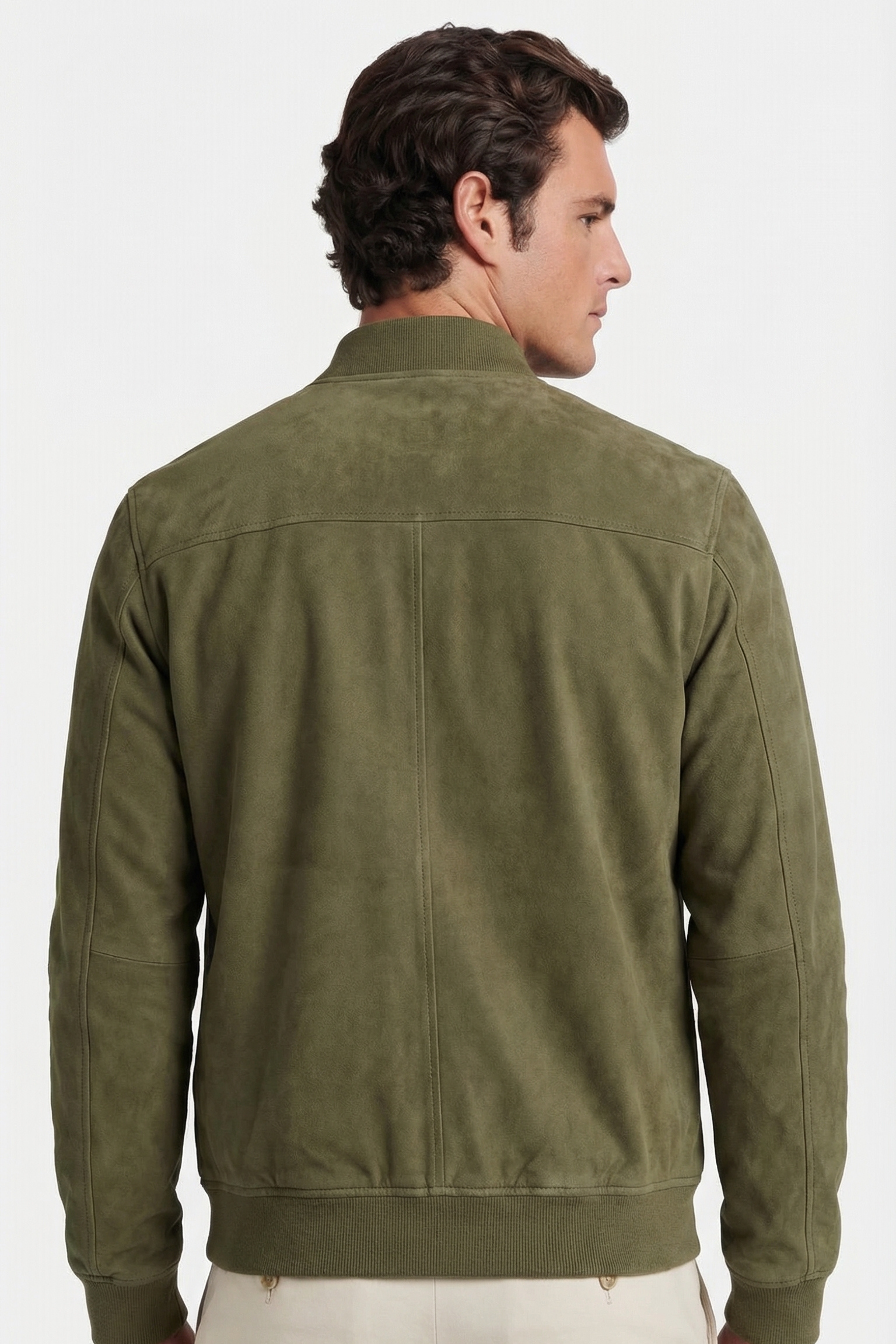 THE ASHFORD MENS SUEDE BOMBER JACKET