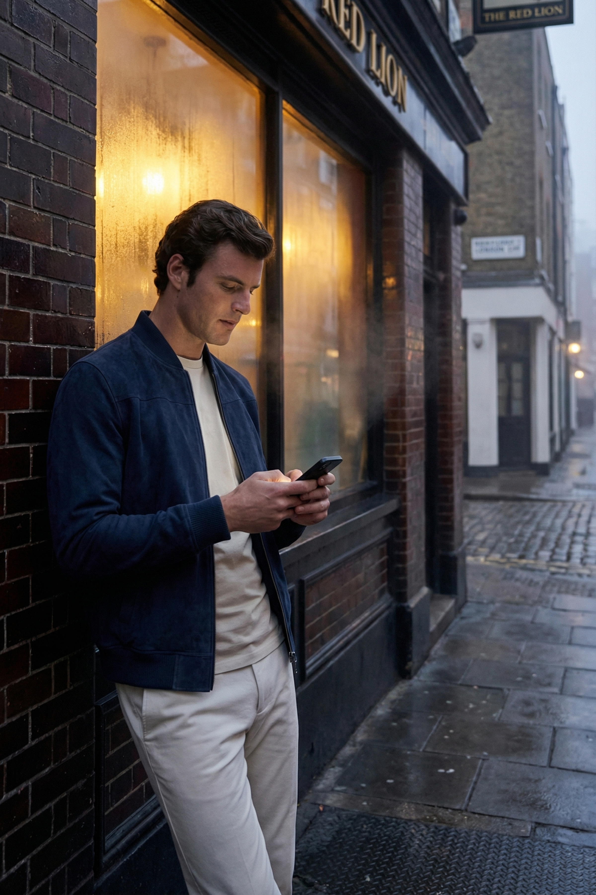 THE ASHFORD MENS SUEDE BOMBER JACKET