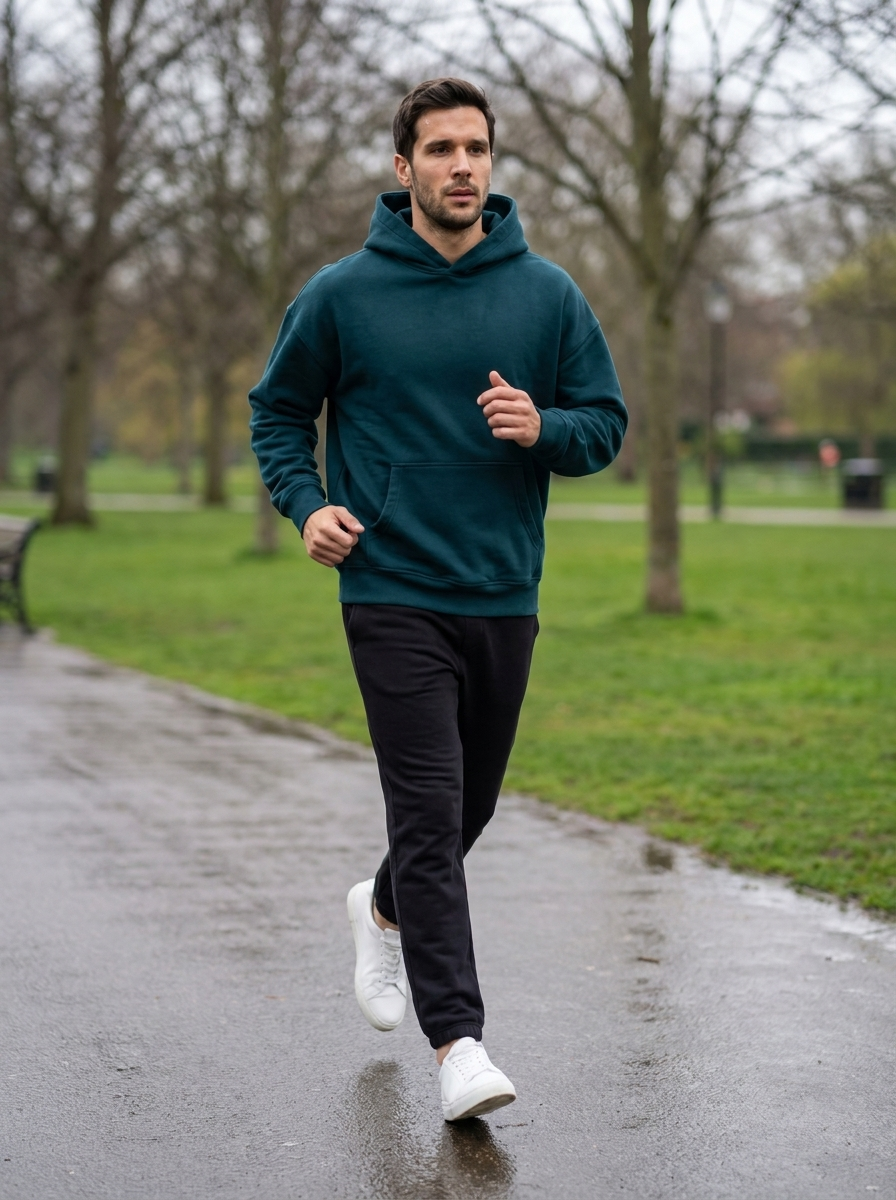 Men's Aventus Fleece Pullover Hoodie | Blackstone London