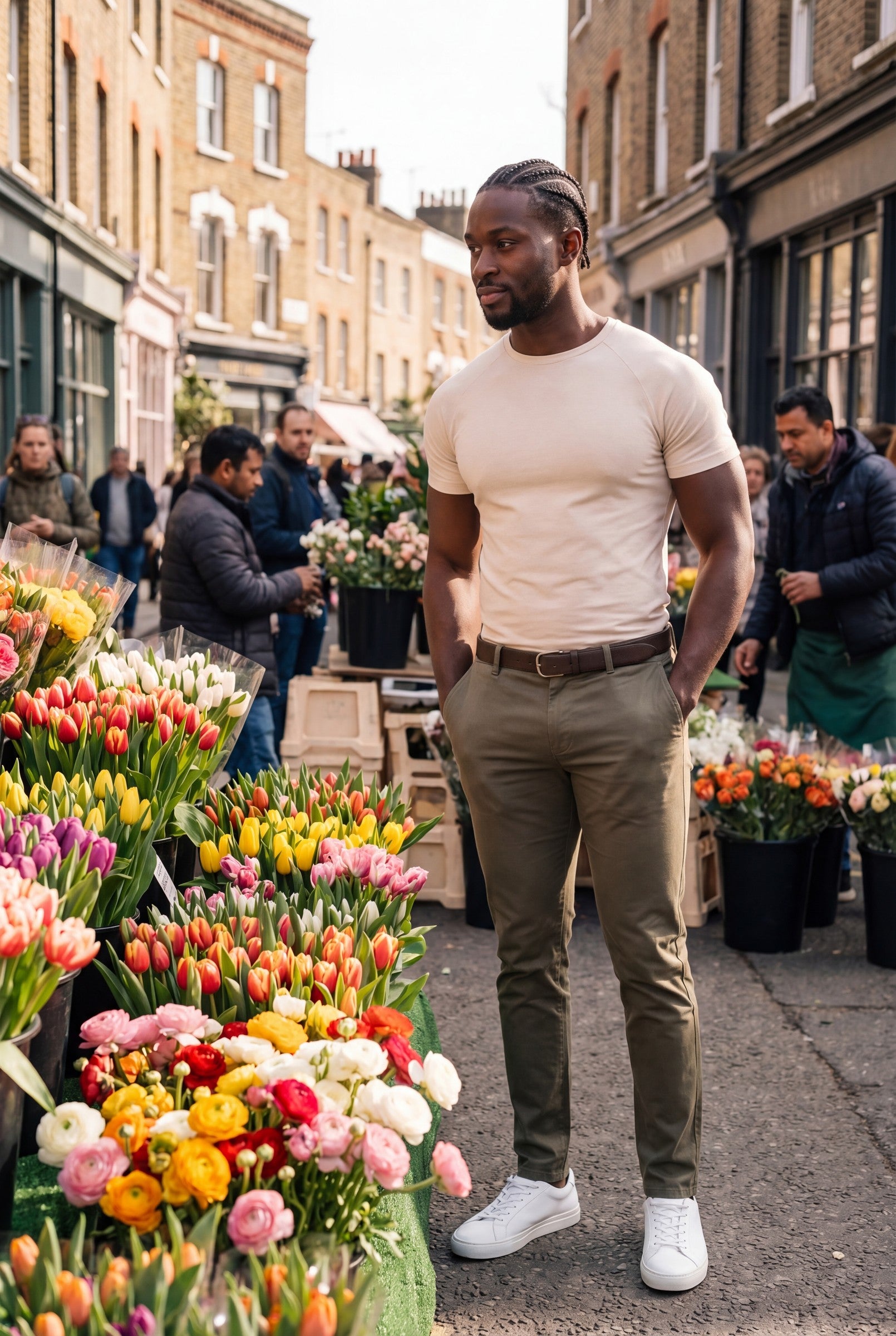 Men's Mercerised Cotton Crewneck T-Shirt | Blackstone London