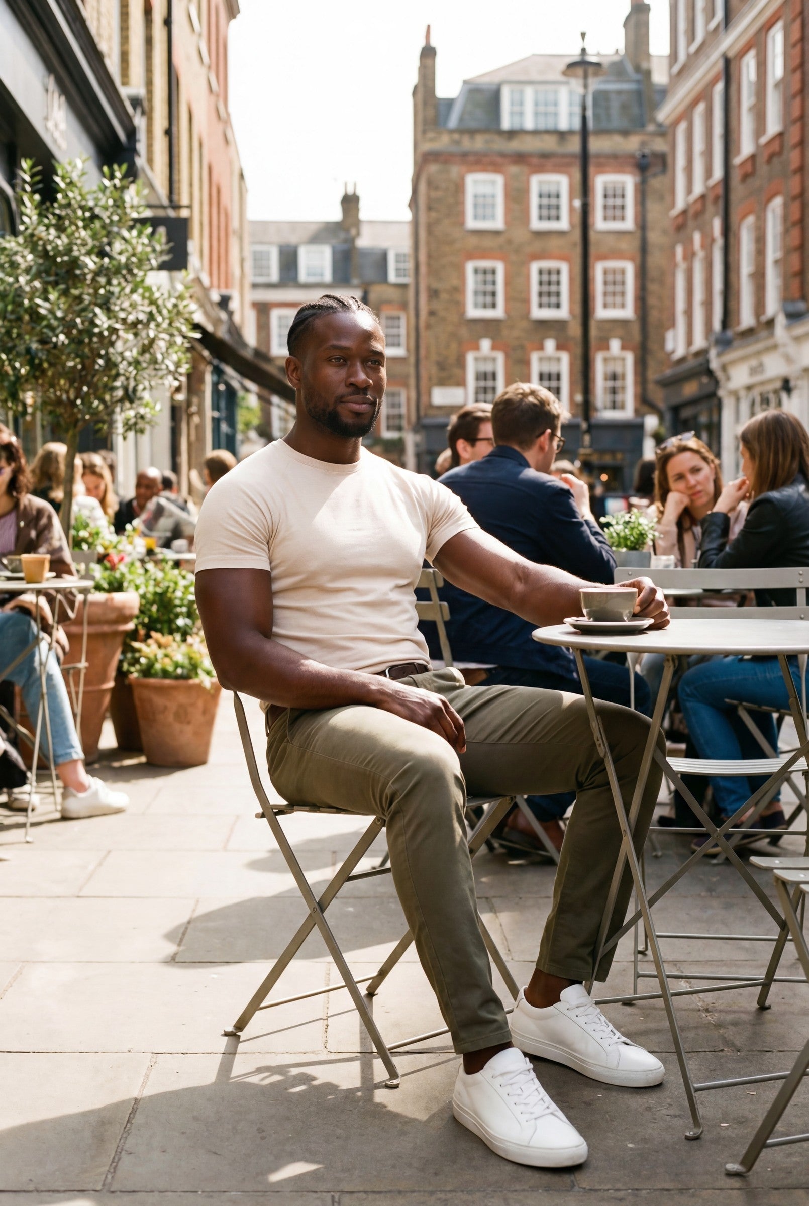 Men's Mercerised Cotton Crewneck T-Shirt | Blackstone London