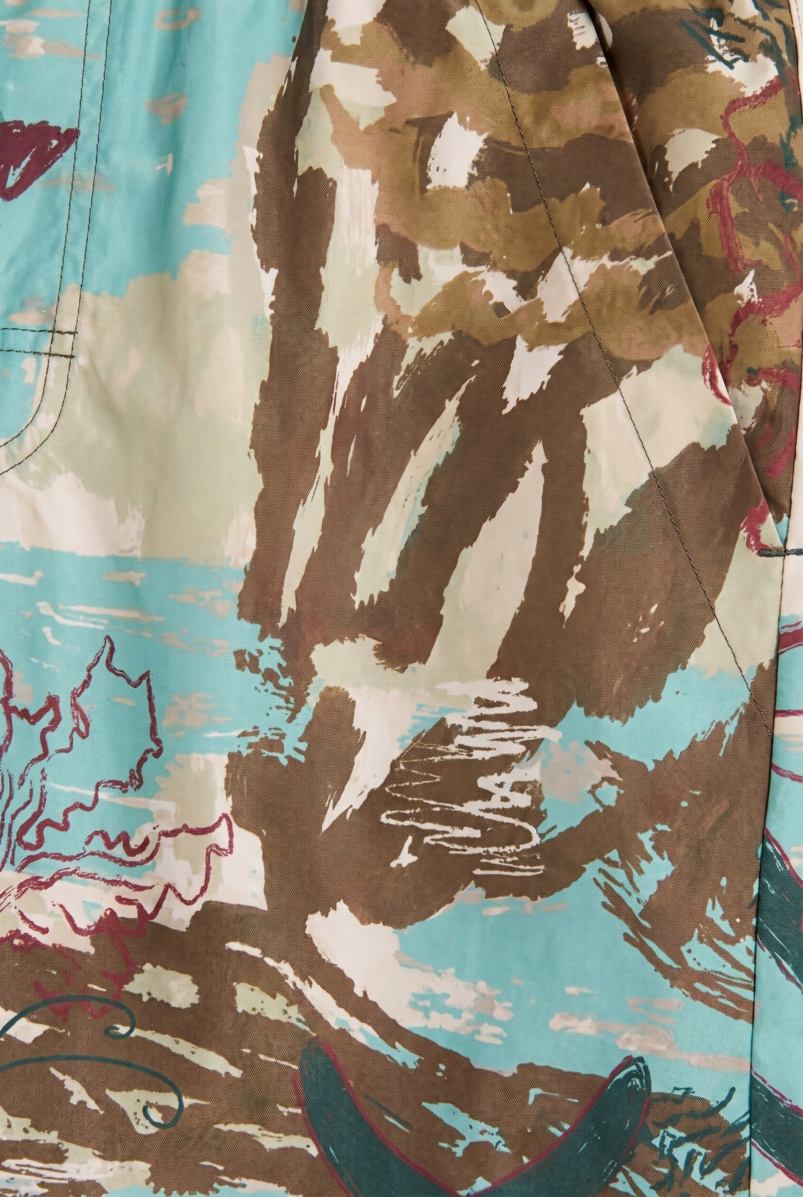 Men's Aqua Camo Swim Shorts | Blackstone London