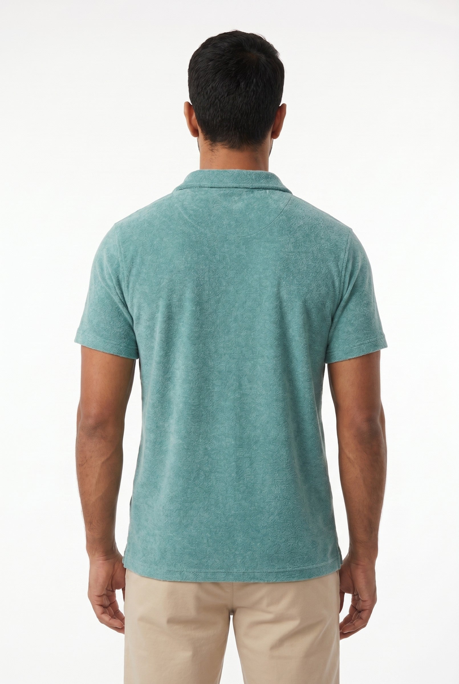 Men's Heather Knit Polo | Blackstone London