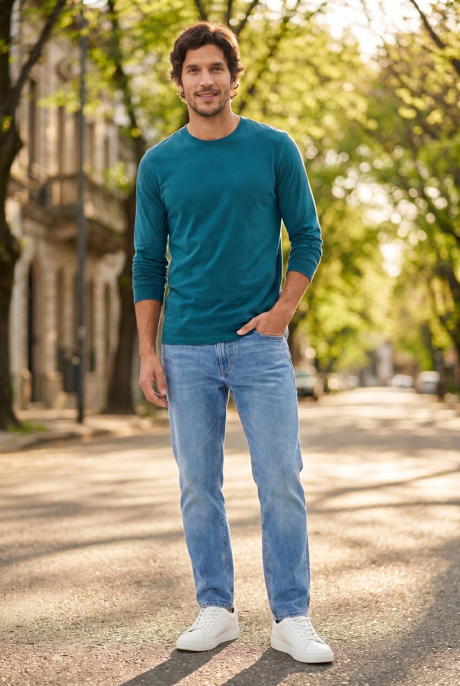 Men's Long-Sleeve Modal T-Shirt | Blackstone London