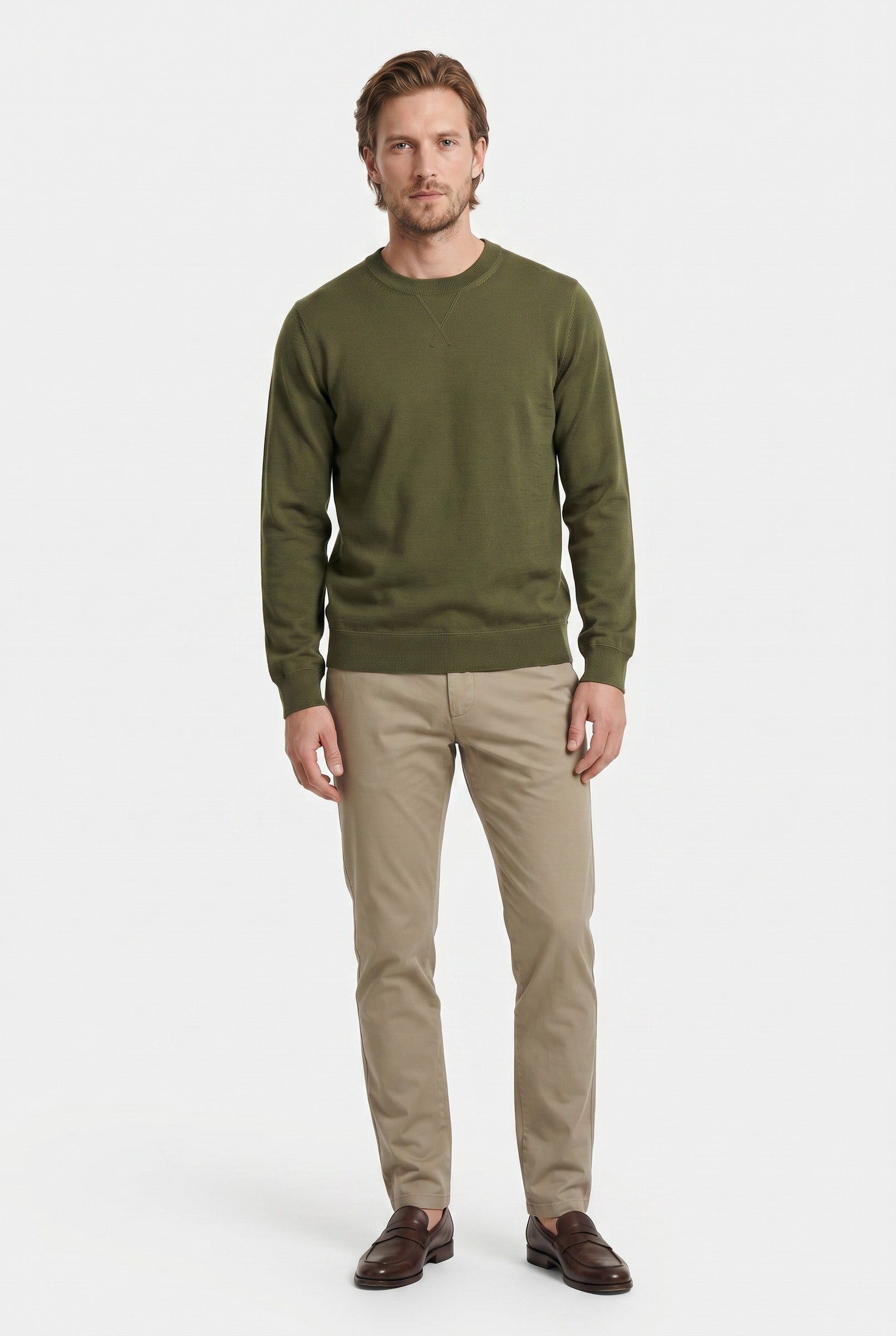 Men's Crew Neck Knit Sweater | Blackstone London