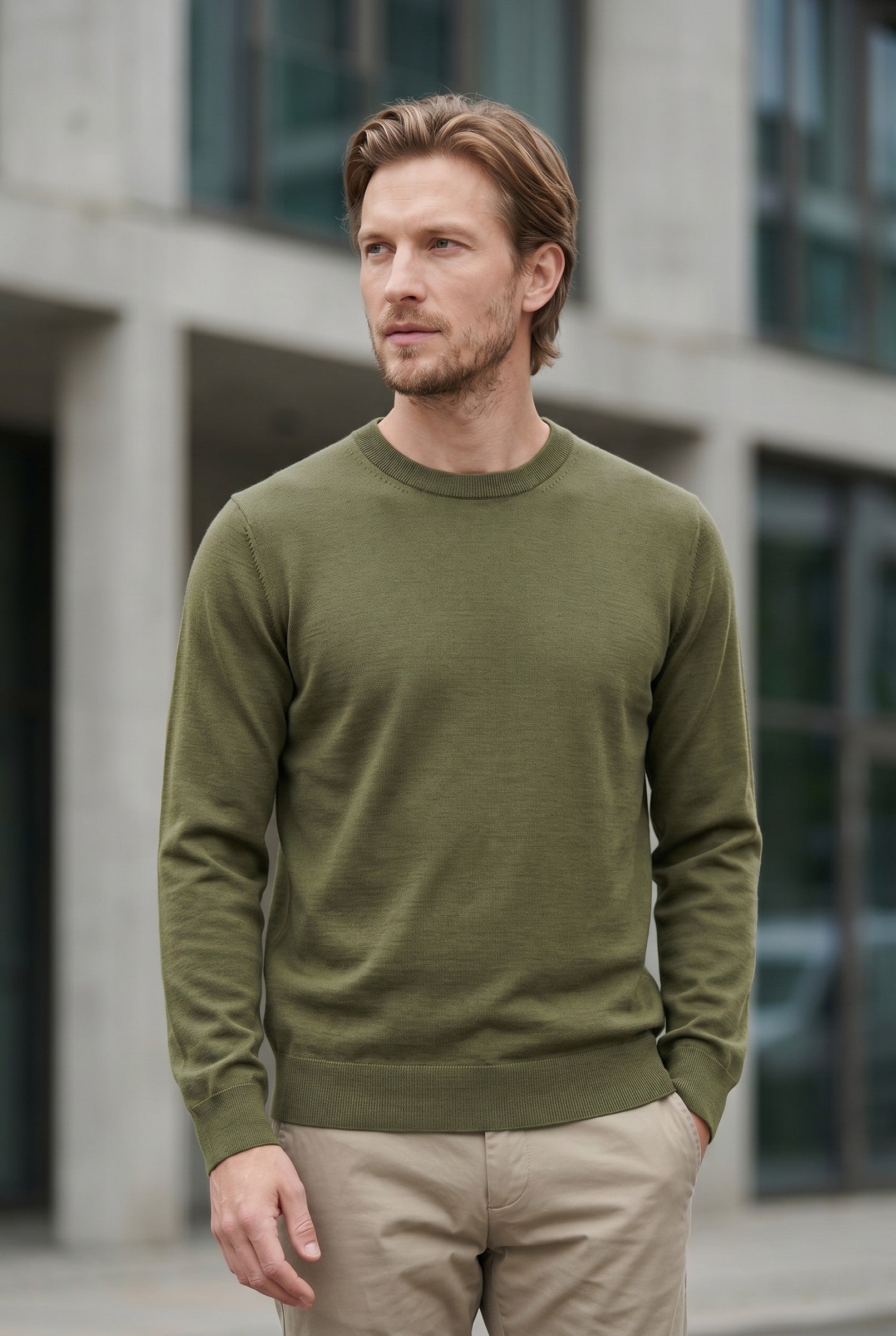 Men's Crew Neck Knit Sweater | Blackstone London