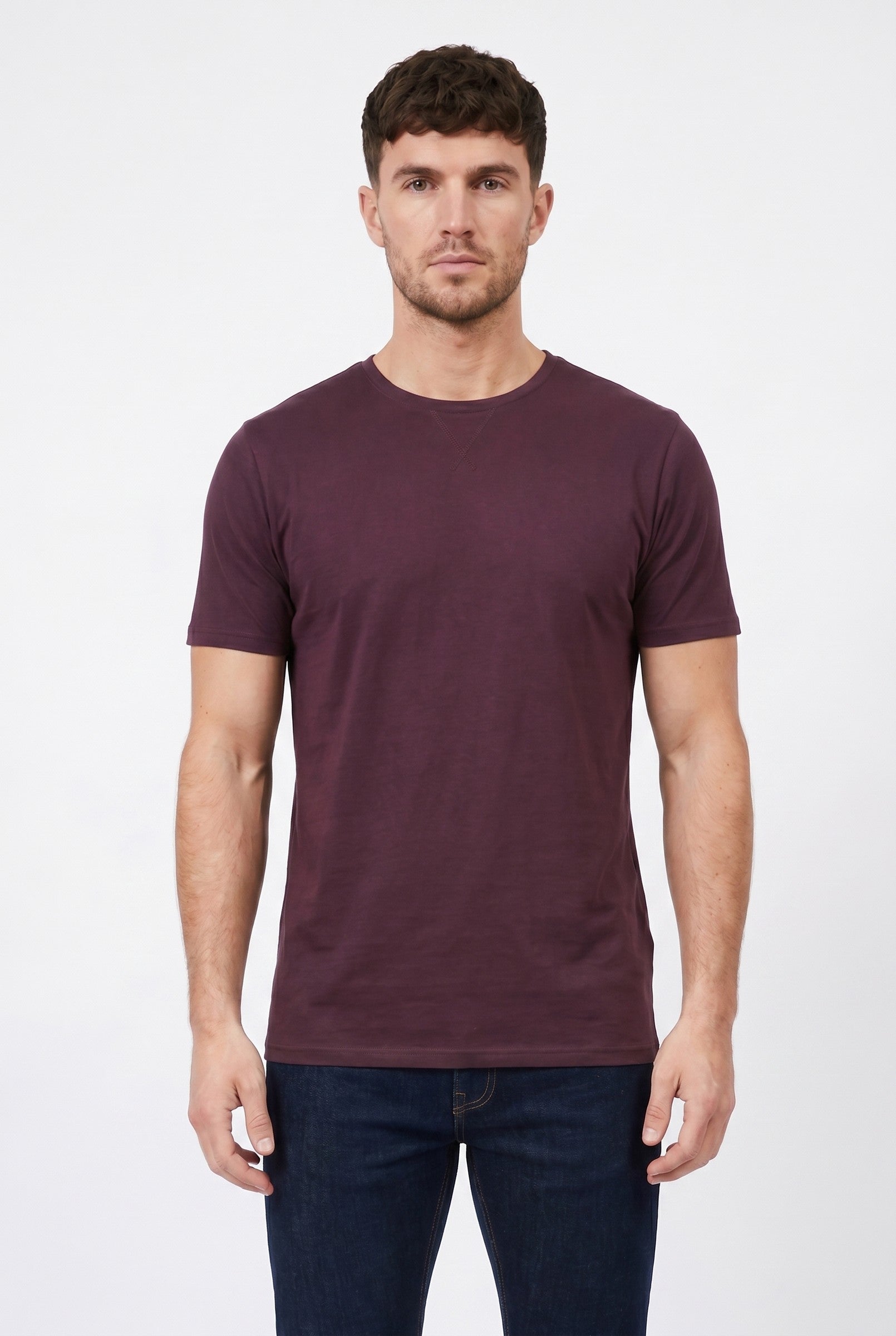 Men's Crew Neck Cotton Tee | Blackstone London