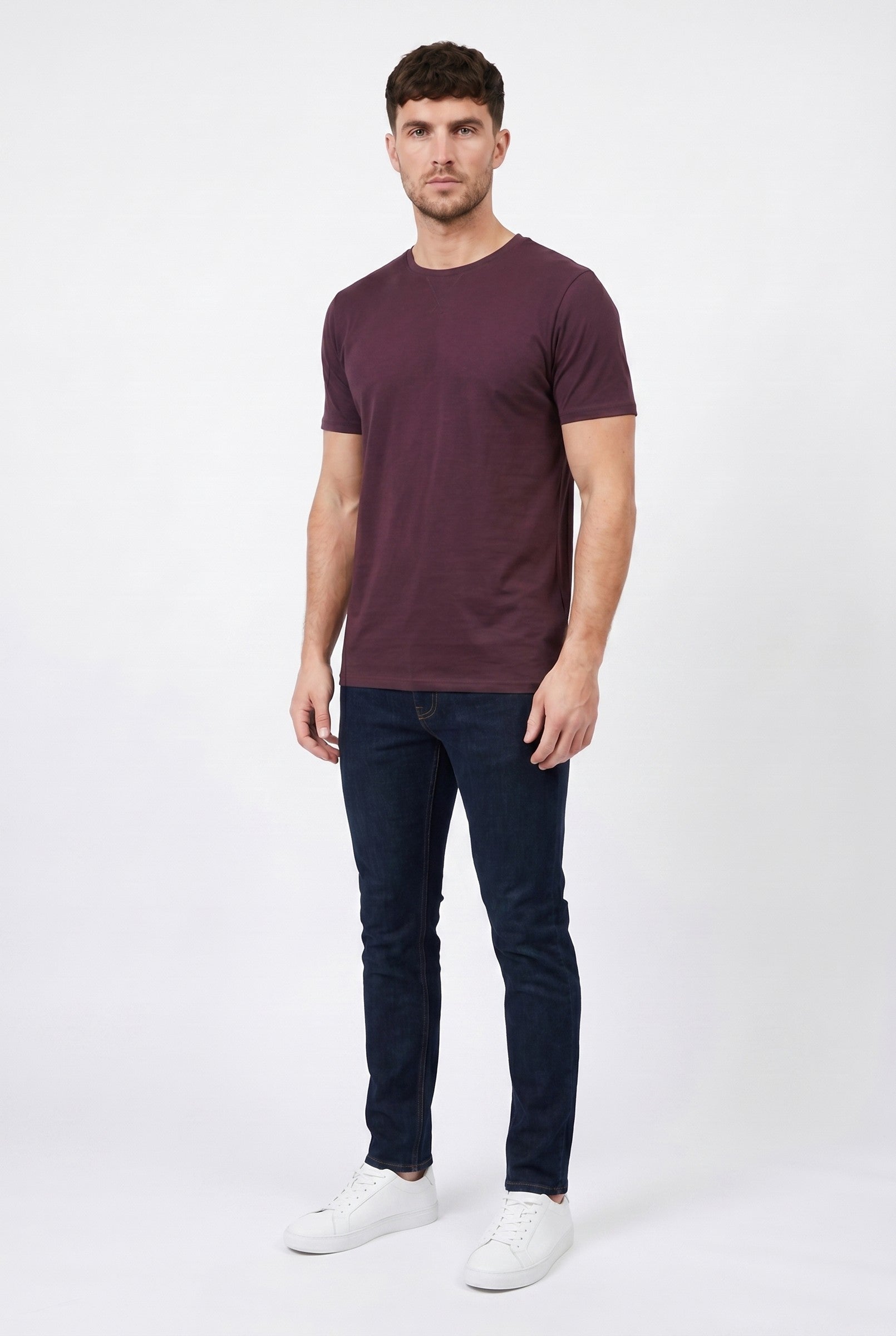 Men's Crew Neck Cotton Tee | Blackstone London