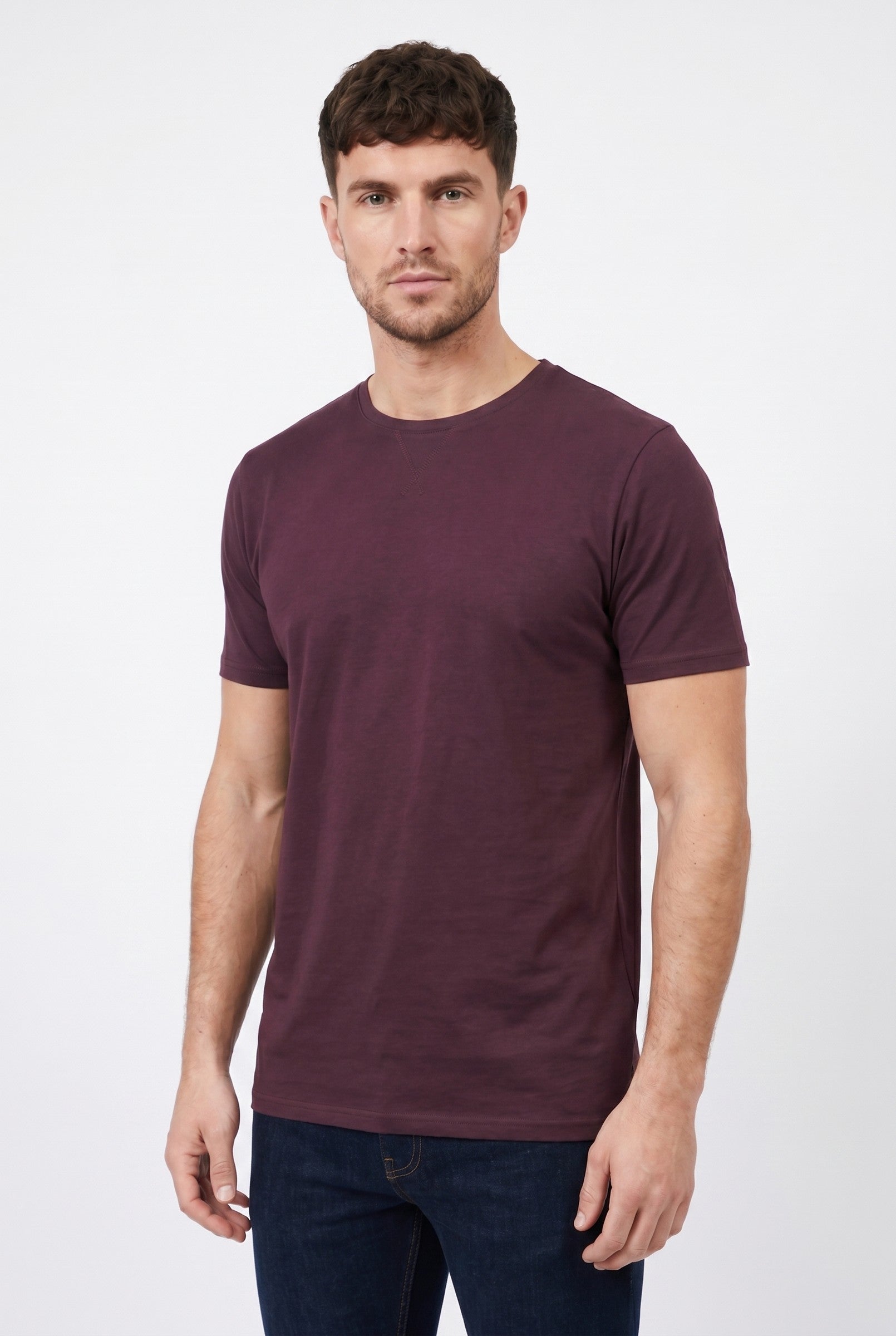 Men's Crew Neck Cotton Tee | Blackstone London