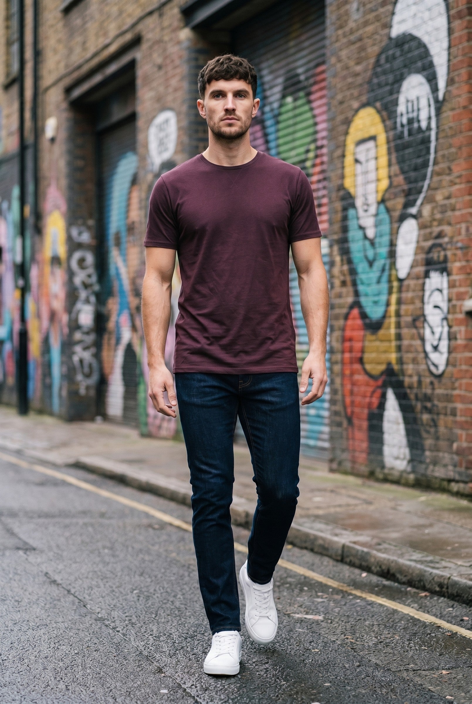 Men's Crew Neck Cotton Tee | Blackstone London