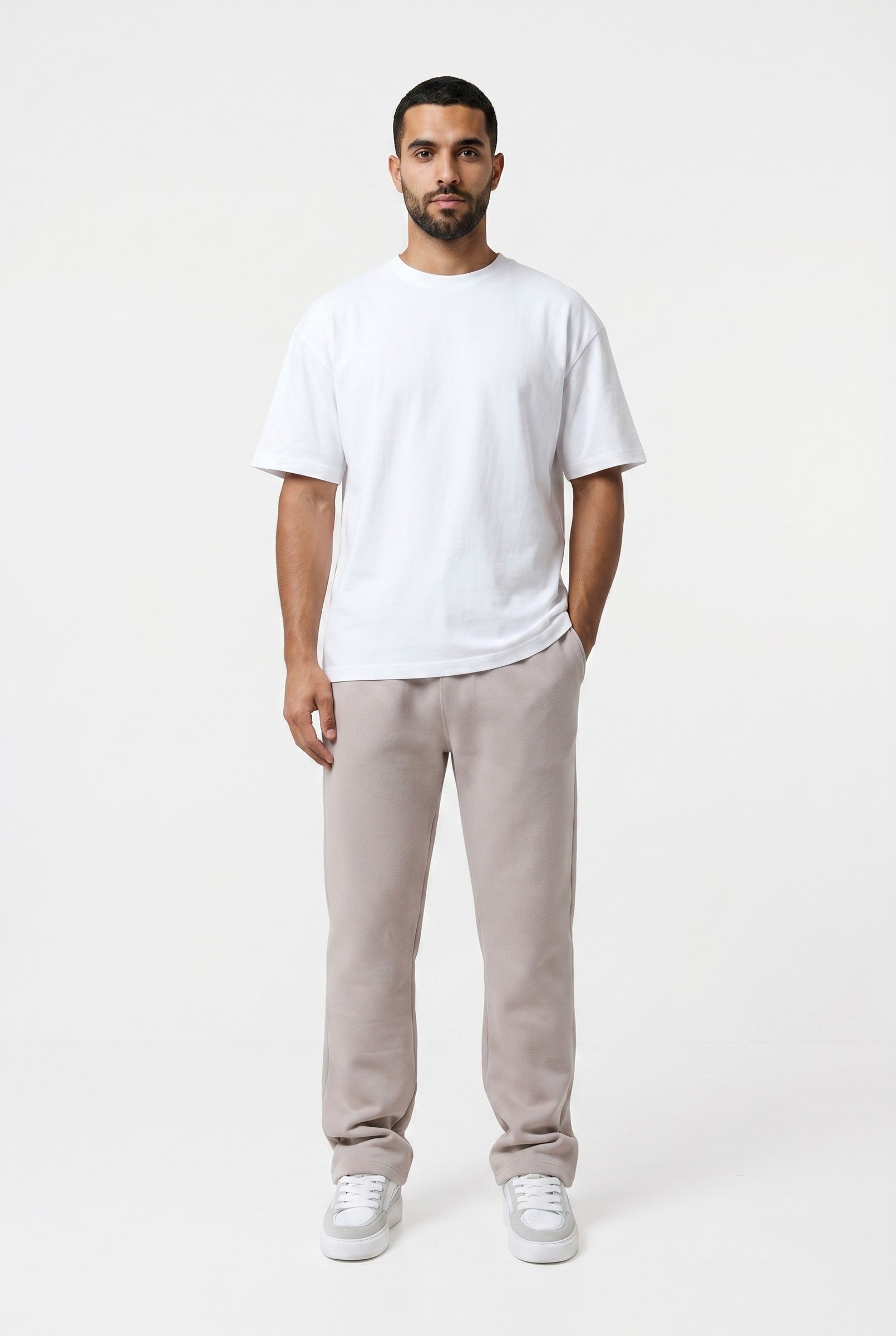 Men's Relaxed Fit Open Hem Joggers | Blackstone London