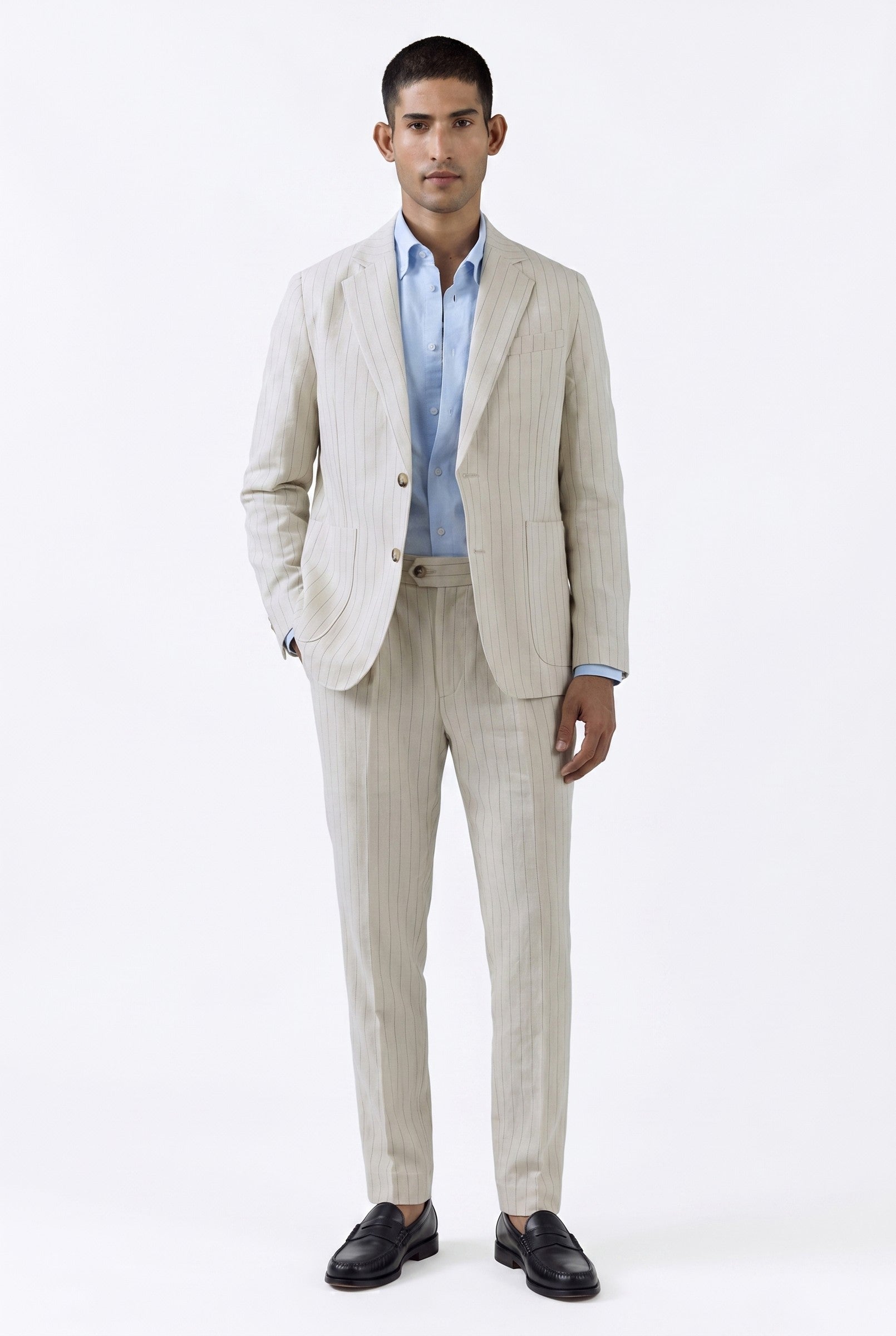 Men's Linen Tailored Blazer | Blackstone London