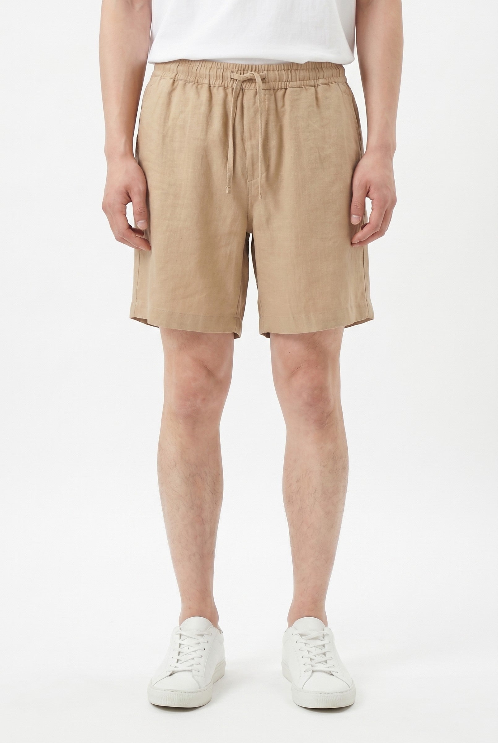 Men's Linen Drawstring Shorts | Blackstone London