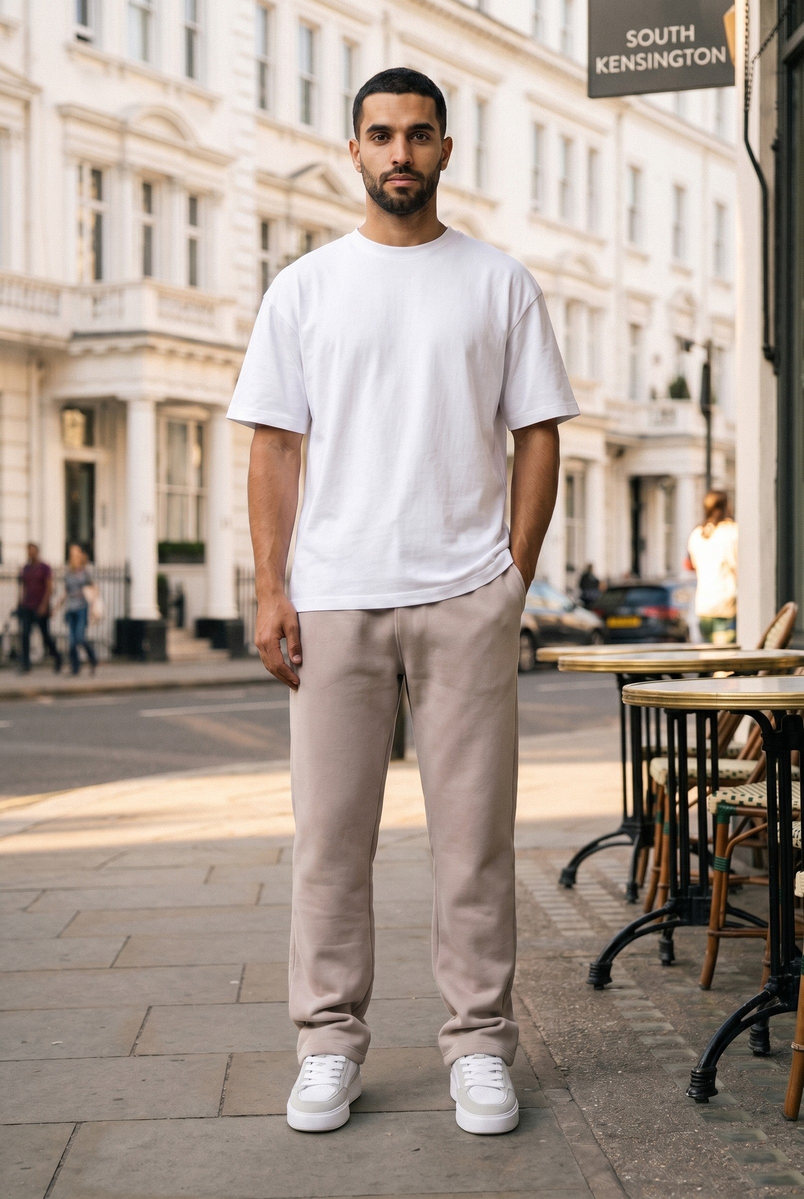 Men's Relaxed Fit Open Hem Joggers | Blackstone London