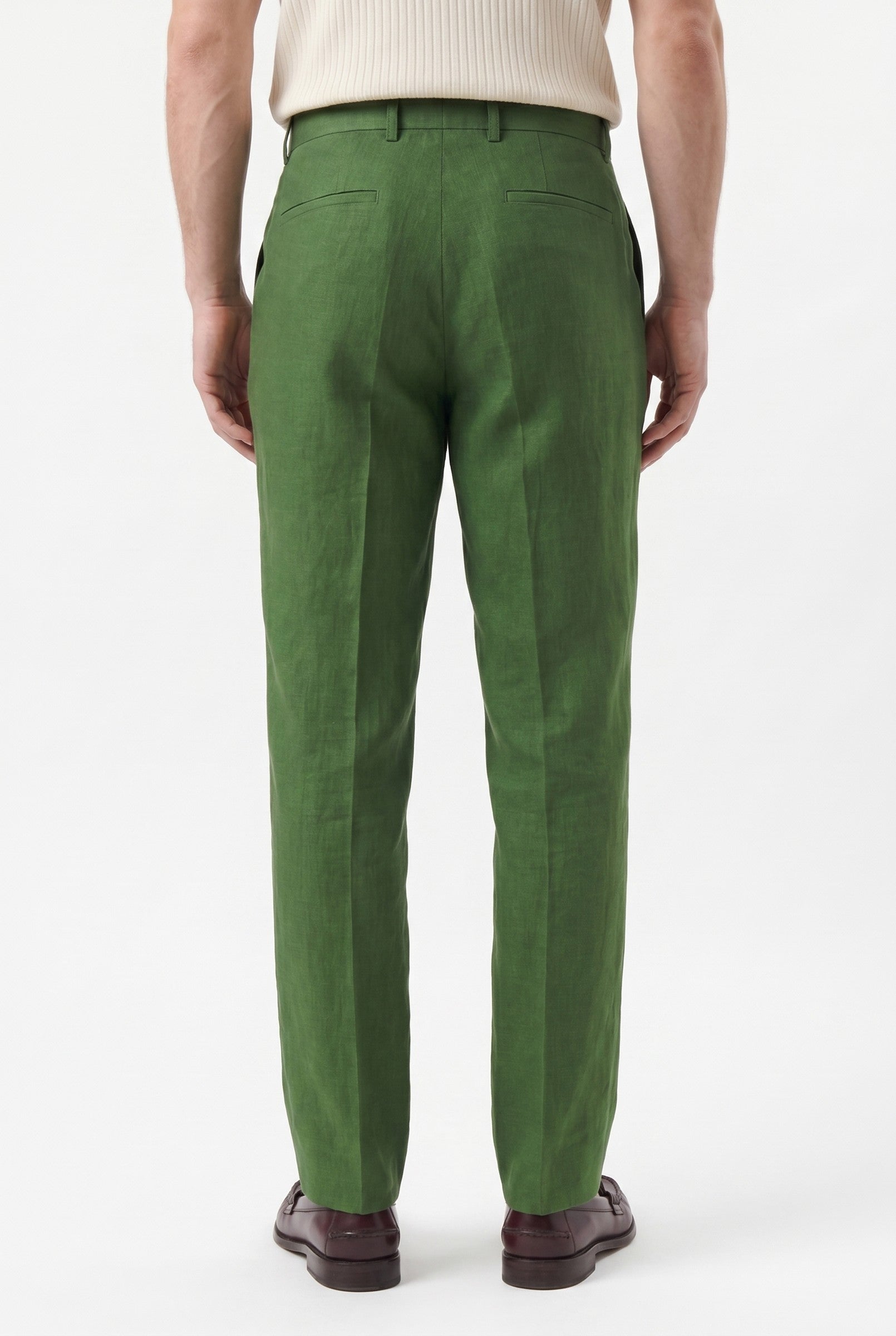 Men's Linen Tailored Trousers | Blackstone London