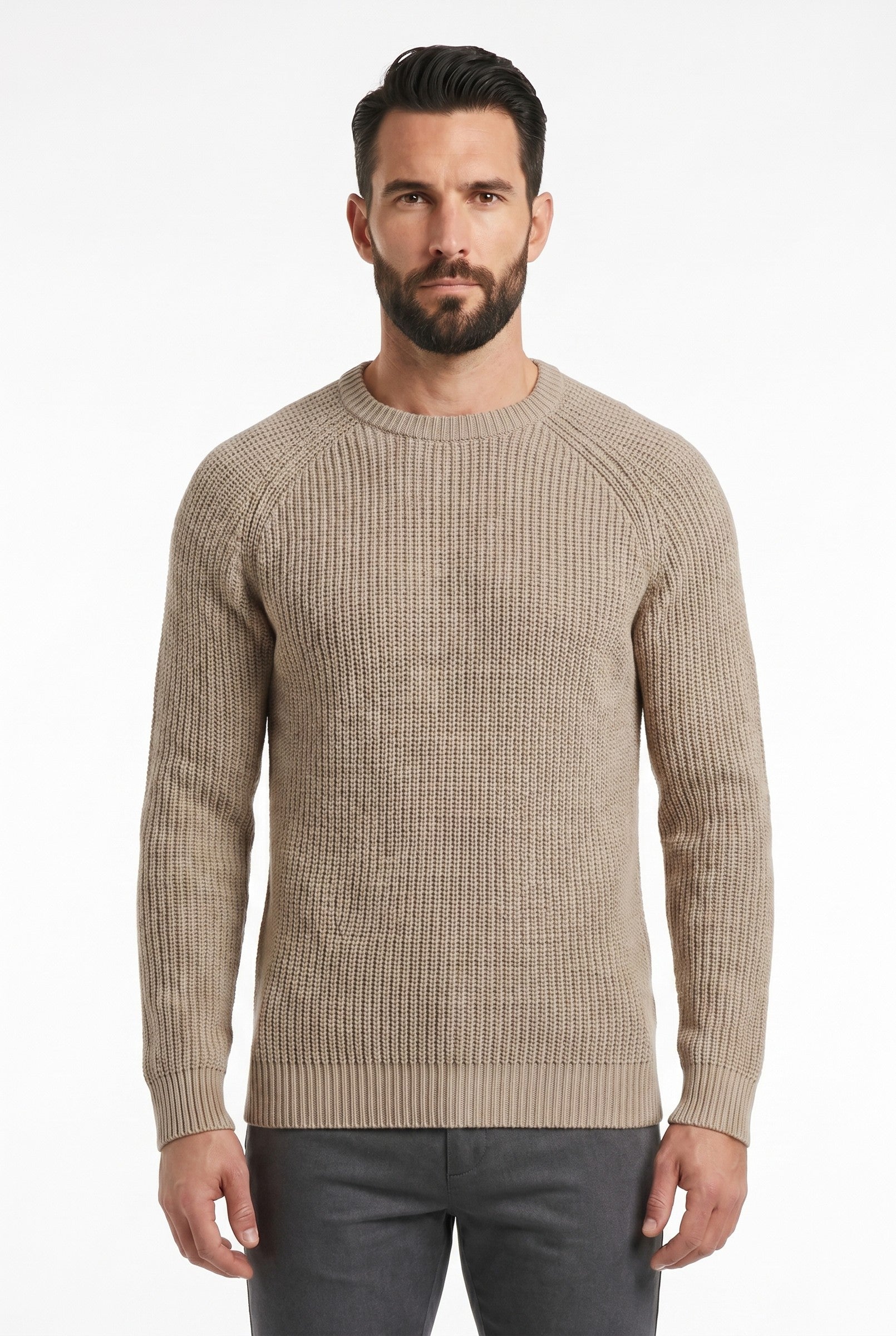 Men's 100% Cotton Fisherman Knit Jumper | Blackstone London