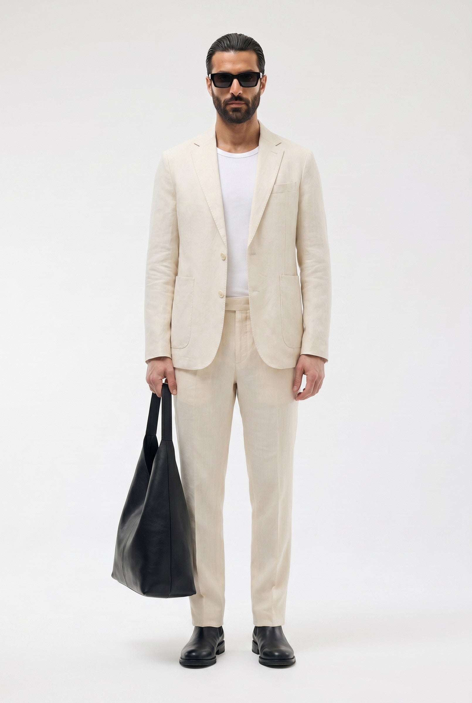 Men's Linen Tailored Blazer | Blackstone London