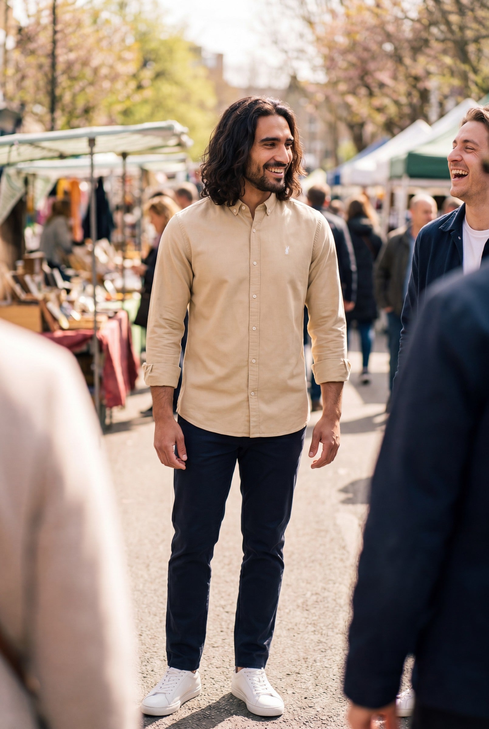 Men's Cotton Twill Long Sleeve Button Down Shirt | Blackstone London