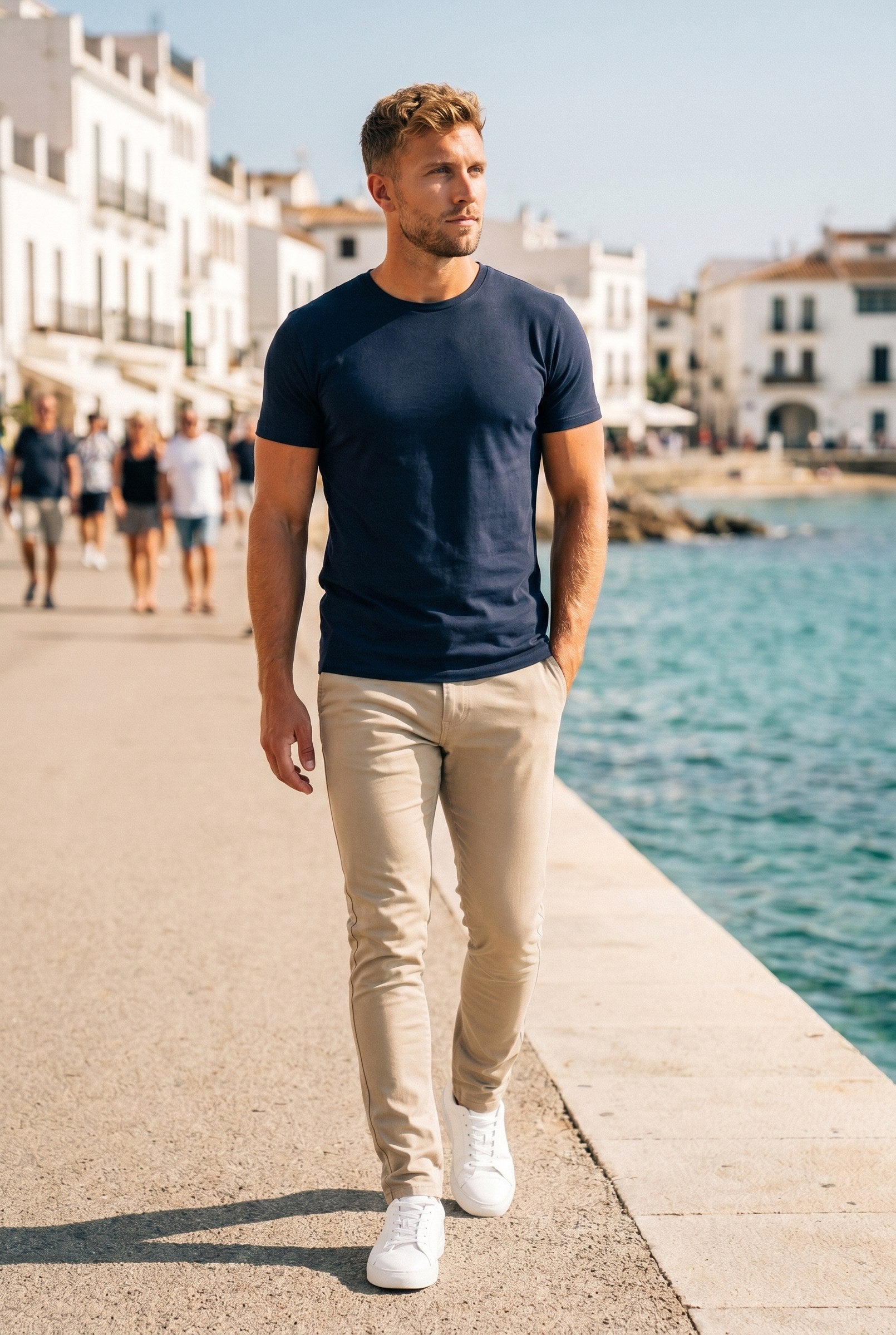 Men's Capo Stretch Chino Pants | Blackstone London