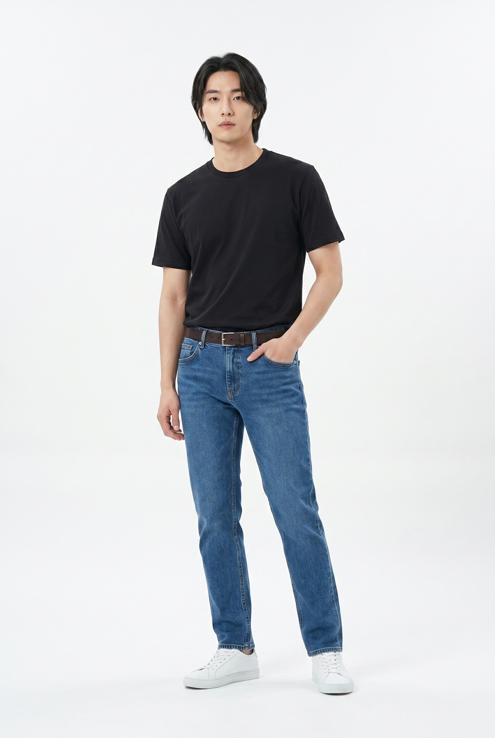 Men's Midweight Cotton Crew Neck T-Shirt | Blackstone London