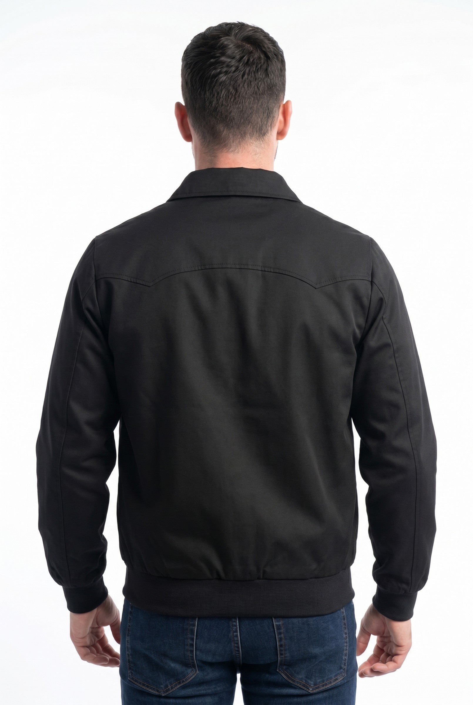 Men's Premium Tartan-Lined Harrington Jacket | Blackstone London