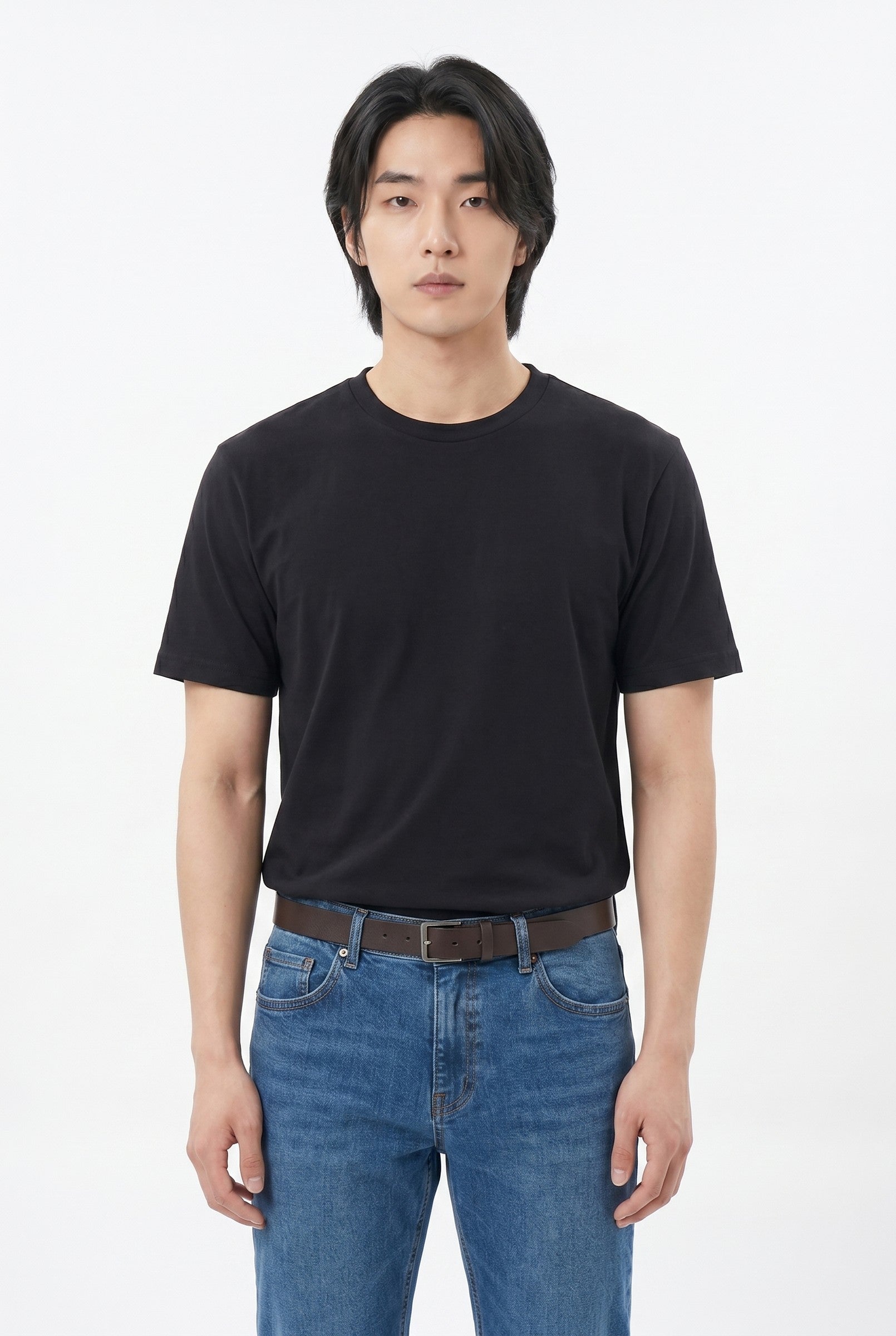 Men's Midweight Cotton Crew Neck T-Shirt | Blackstone London