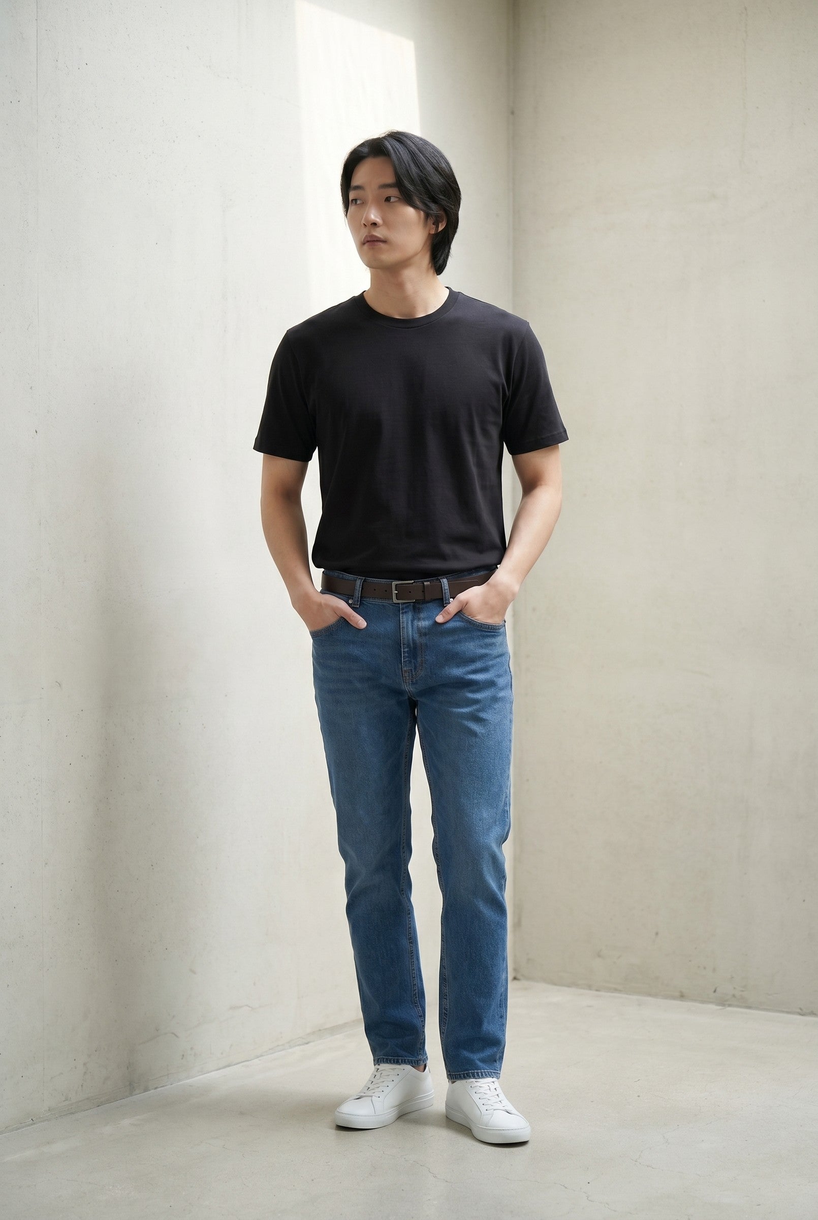 Men's Midweight Cotton Crew Neck T-Shirt | Blackstone London