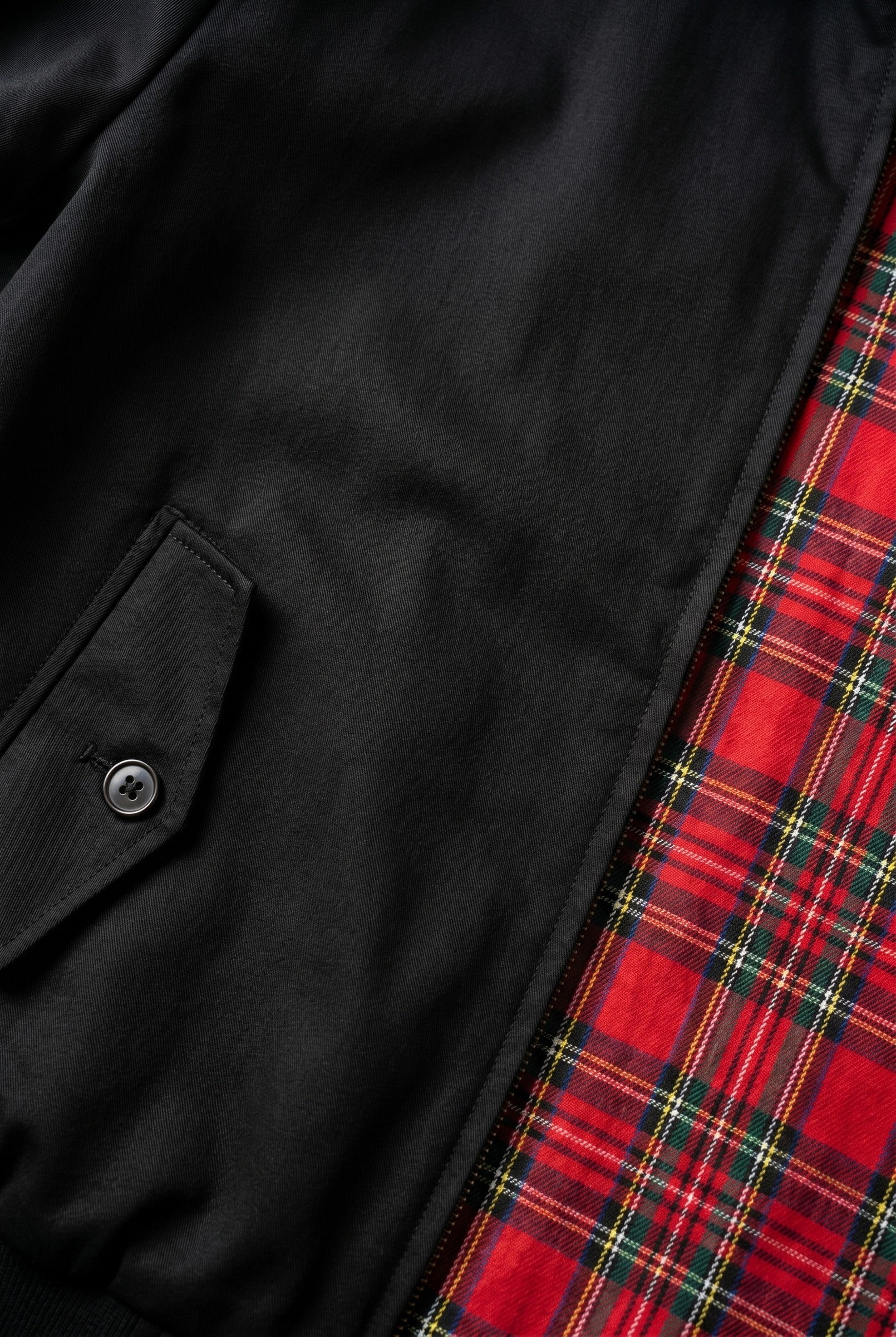 Men's Premium Tartan-Lined Harrington Jacket | Blackstone London