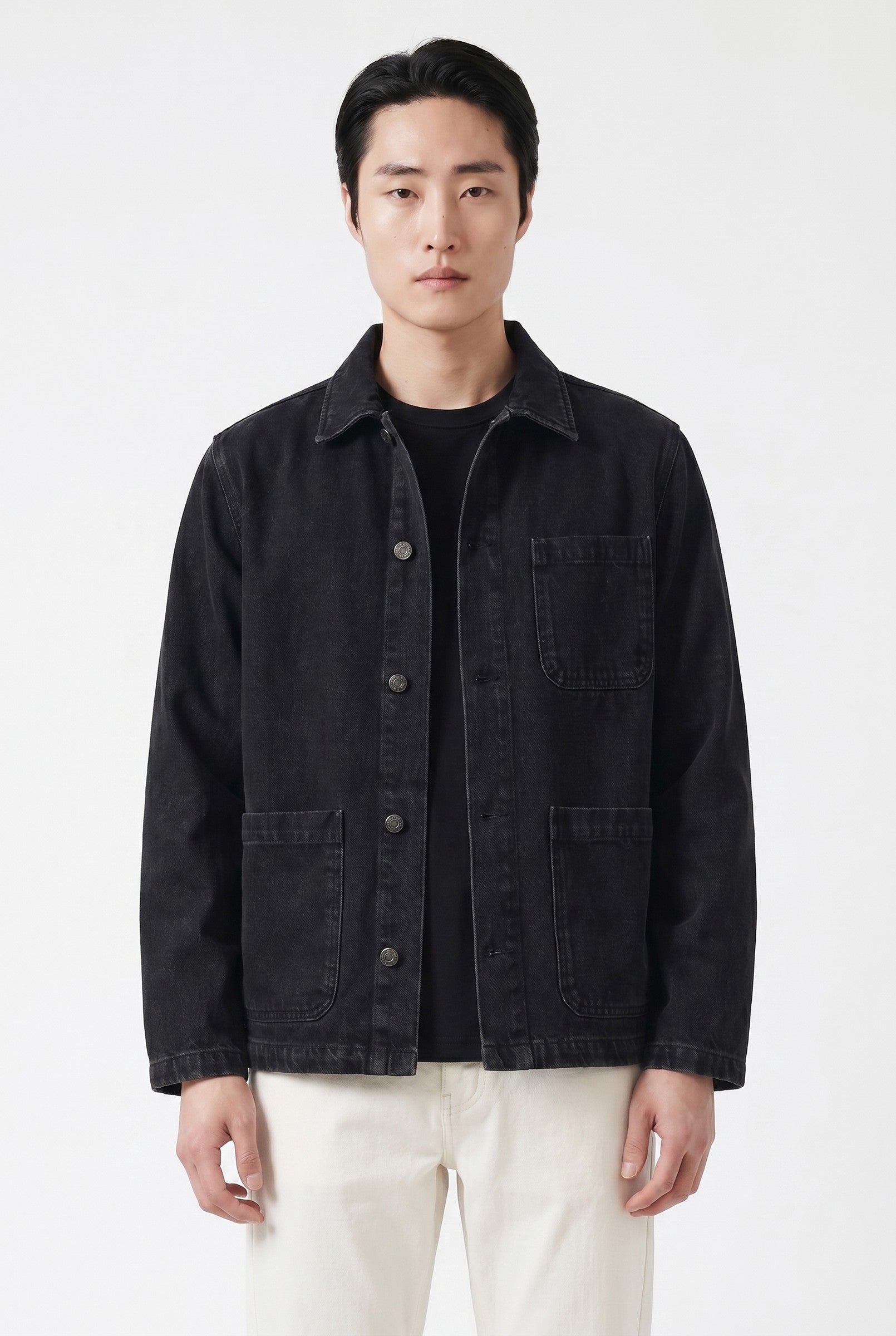 Men's Vintage Wash Chore Jacket | Blackstone London