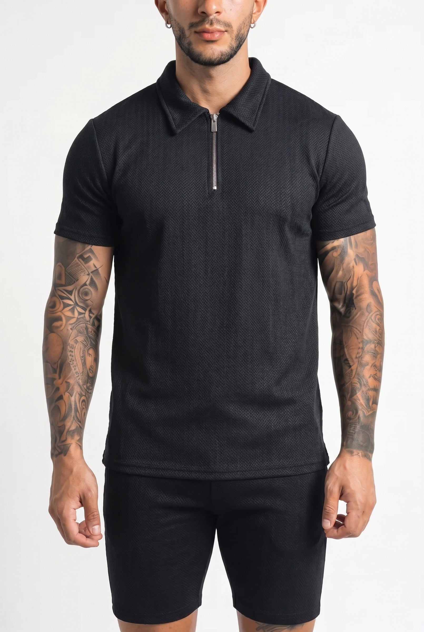 Men's Zig Zag Polo | Blackstone London