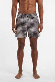 Men's Gingham Check Swim Shorts | Blackstone London
