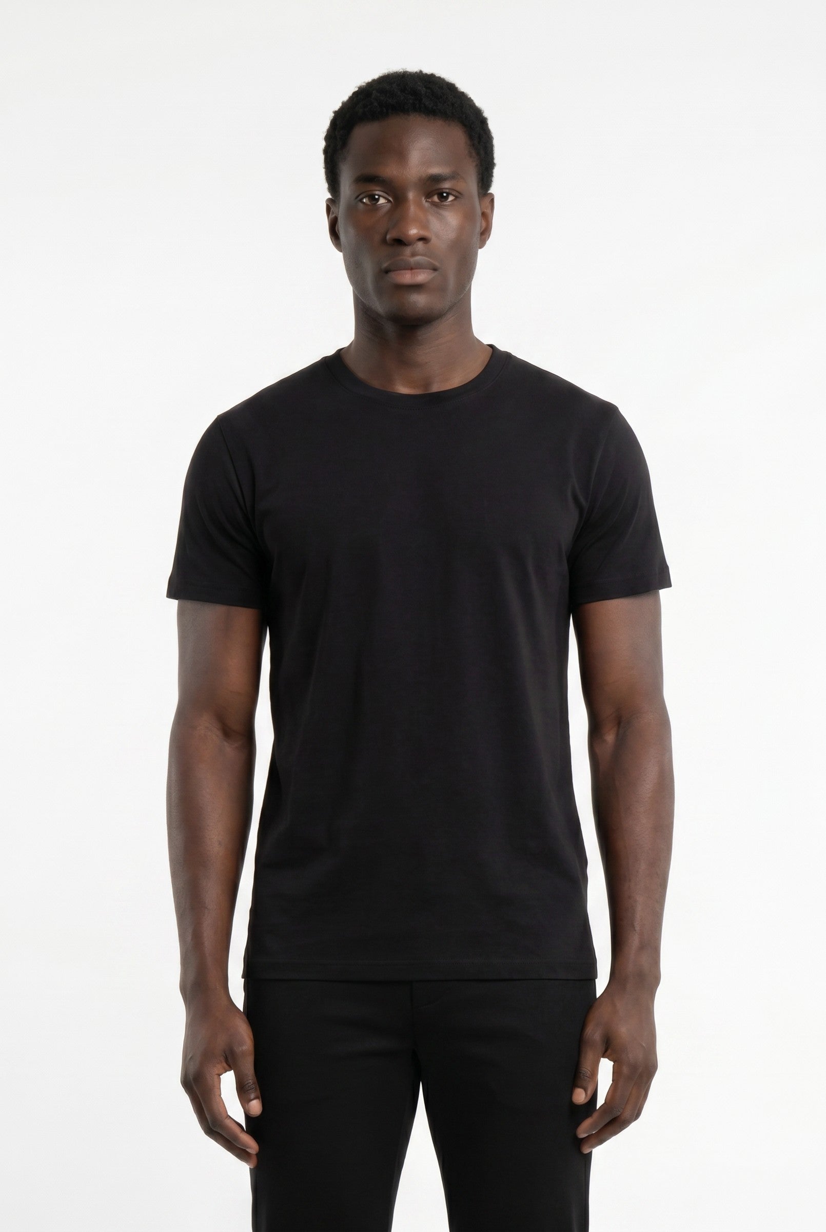 Men's Eyelet Crew Neck T-Shirt | Blackstone London